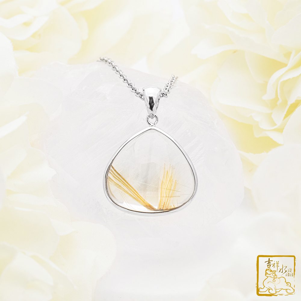 鈦晶項鍊 8.5g 水滴墜