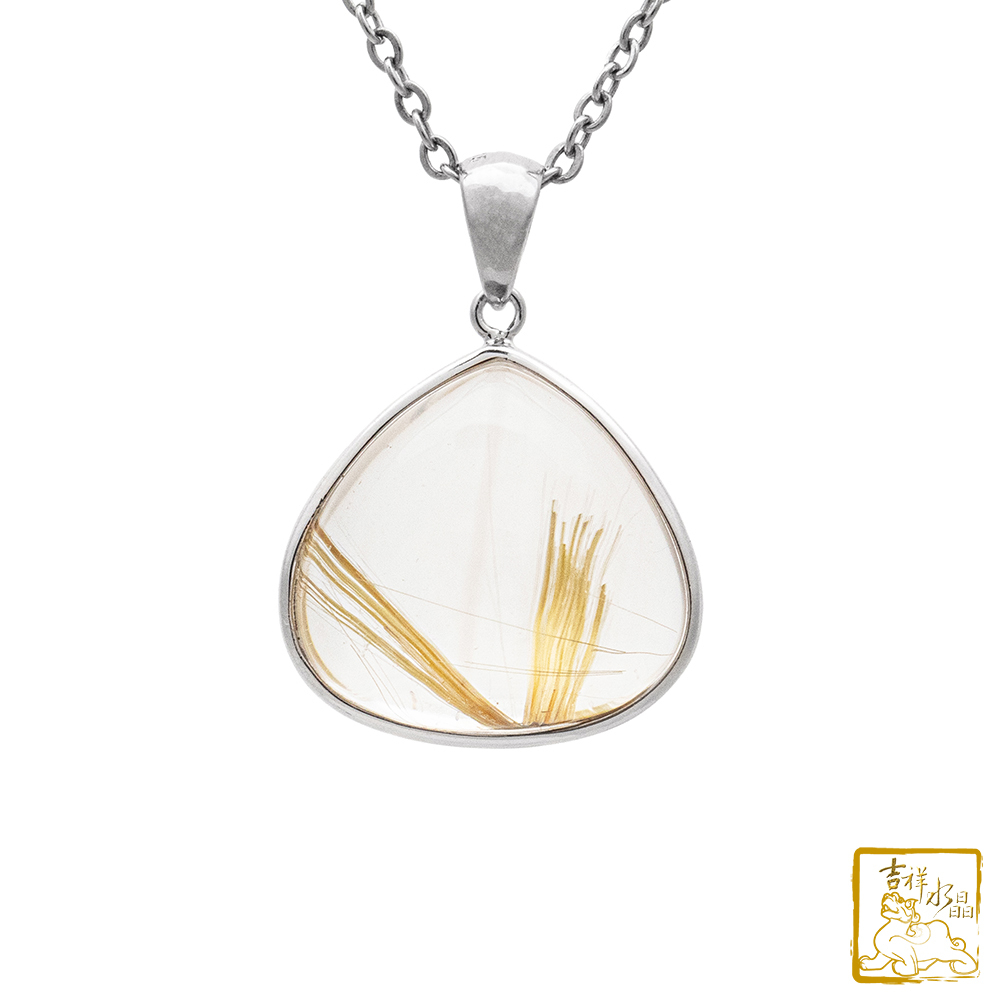 鈦晶項鍊 8.5g 水滴墜