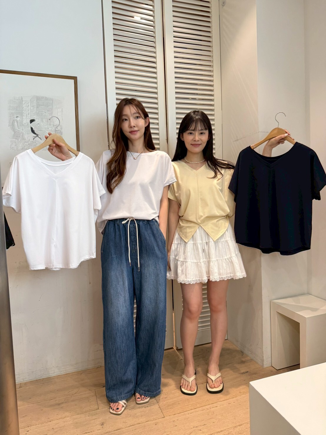 FA6039 中綫小開衩百搭Tee