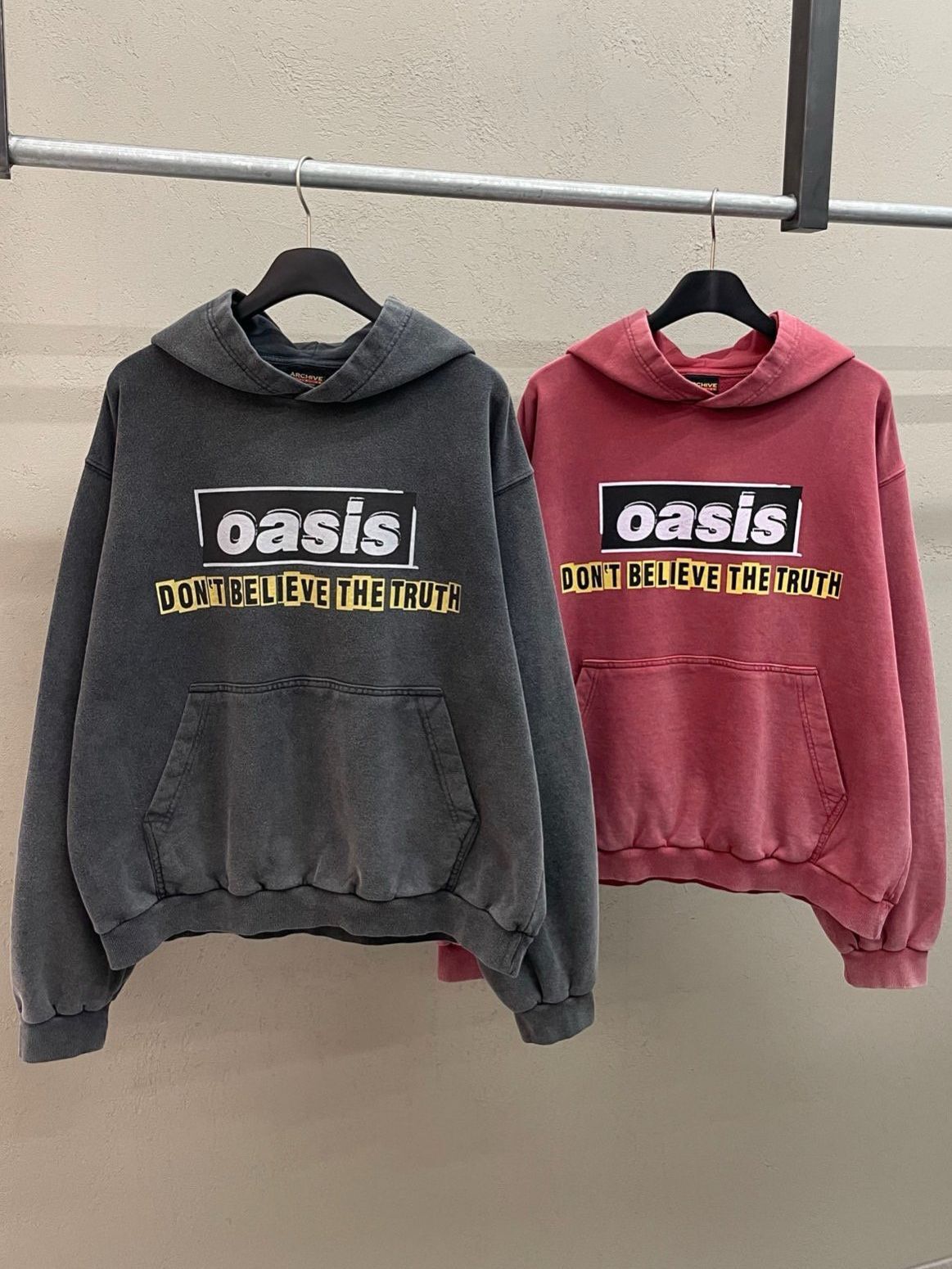 洗水英文字連帽衛衣 ARCHIVE-416T