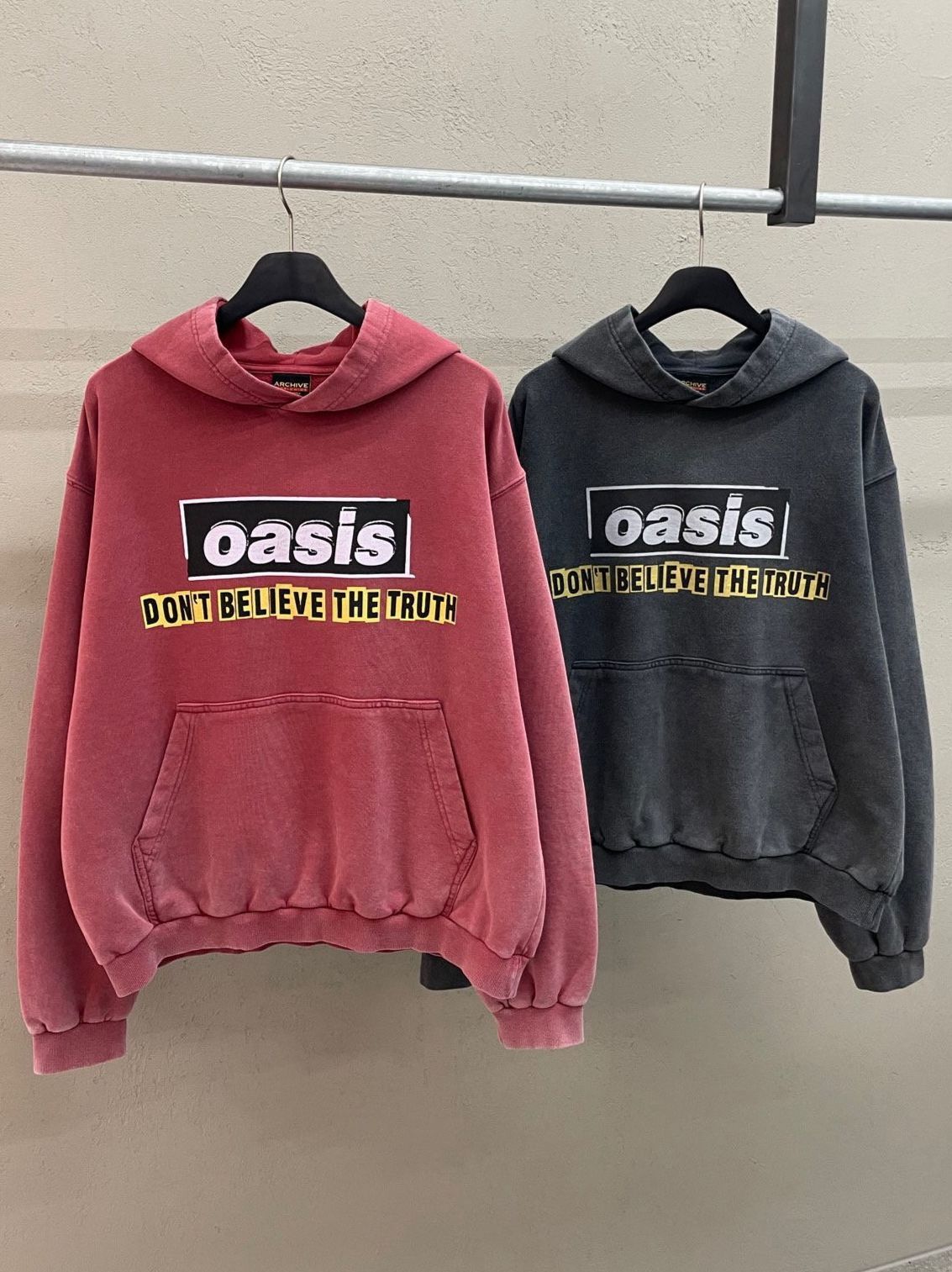 洗水英文字連帽衛衣 ARCHIVE-416T