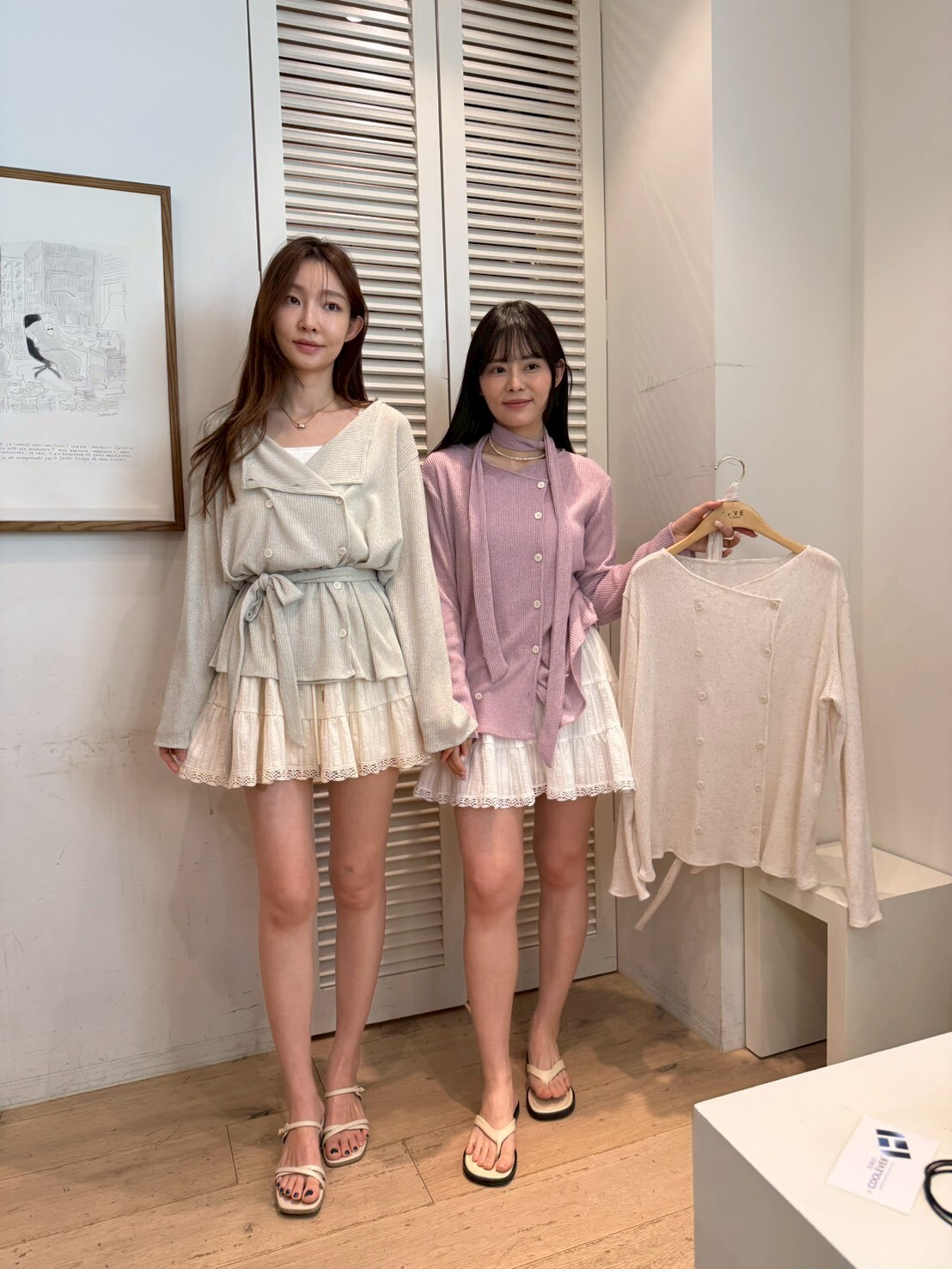 FA6038 雙排扣設計感薄外套