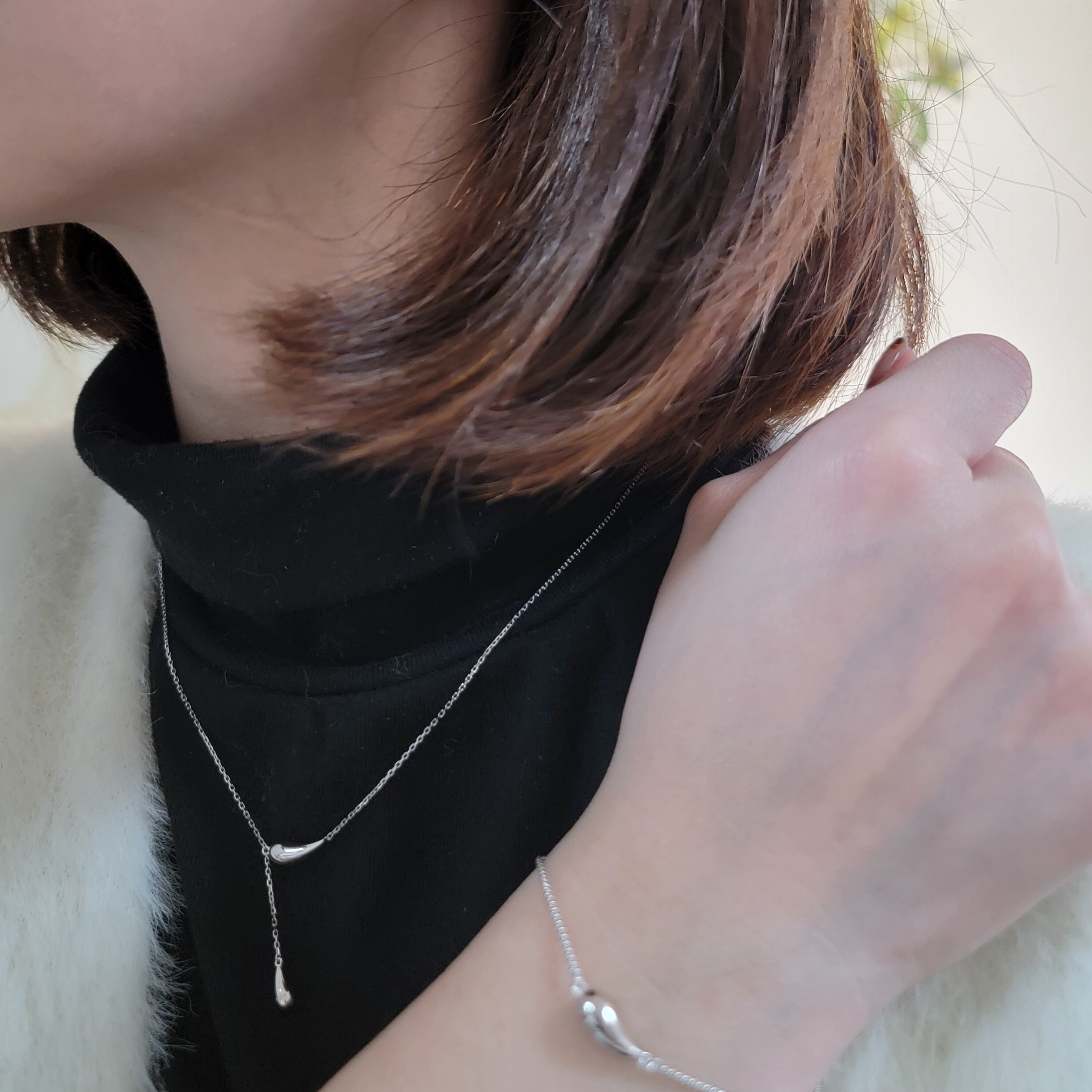 【me.luxe】SV水滴流蘇鍊