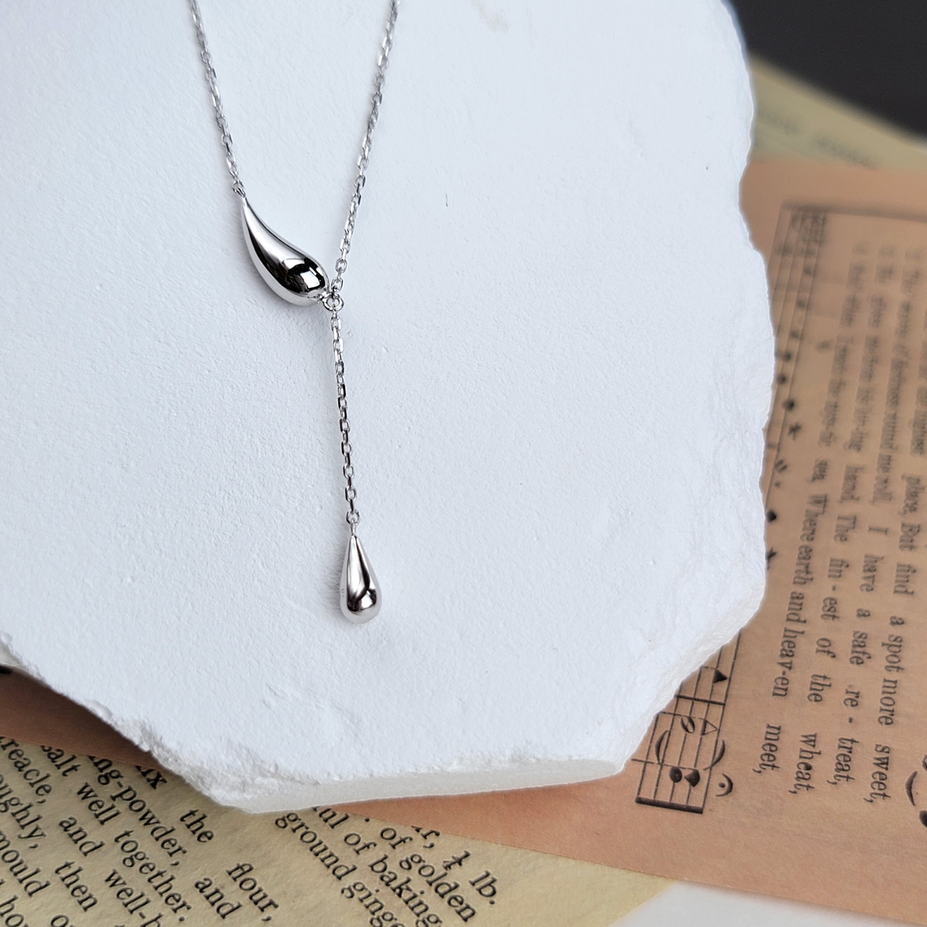 【me.luxe】SV水滴流蘇鍊