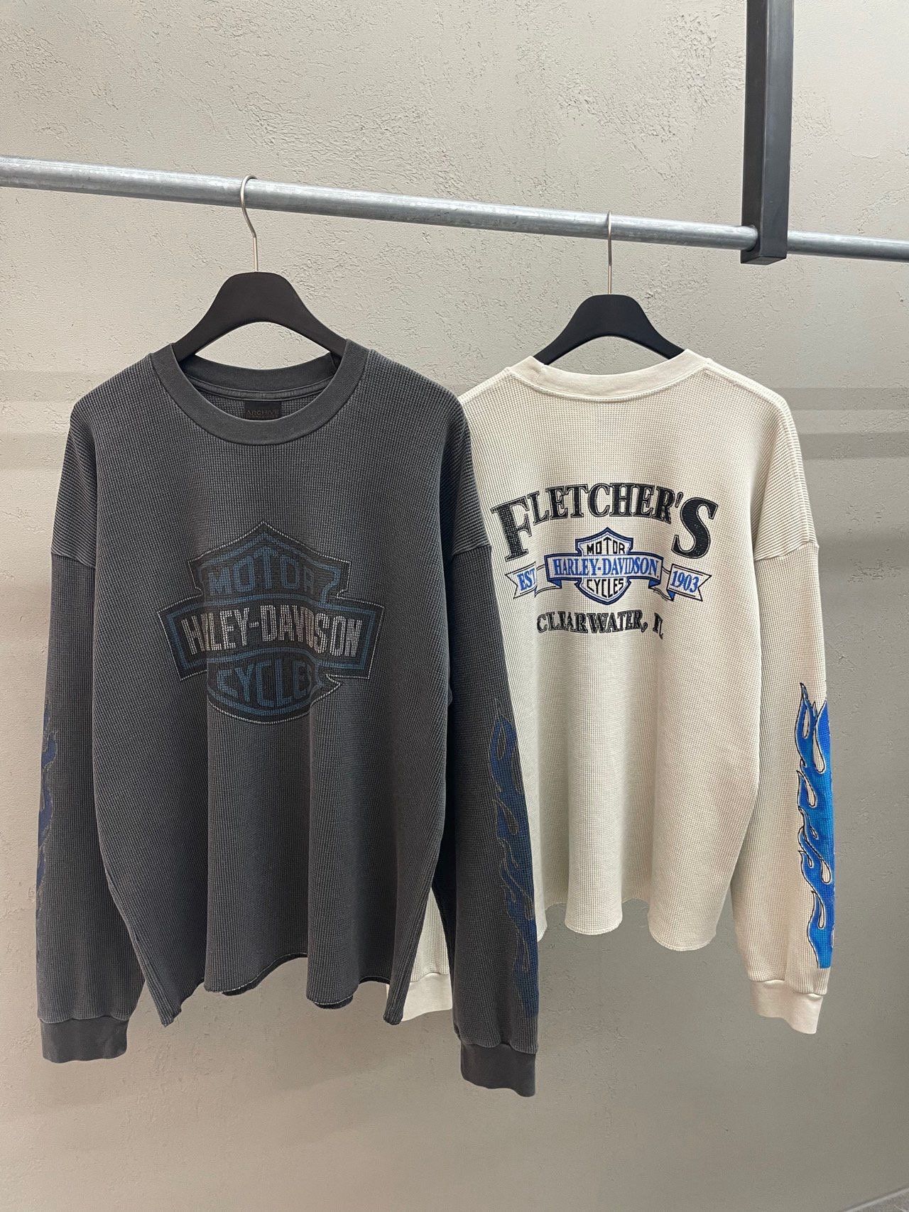 英文字圖案長袖衫 ARCHIVE-433T