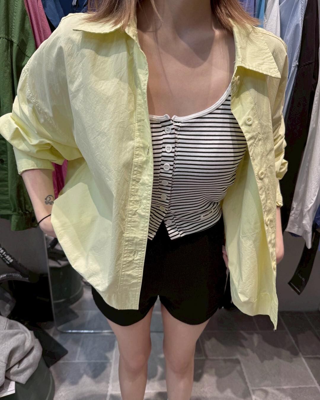 【慵懶百搭的空氣感長版襯衫】（預購）