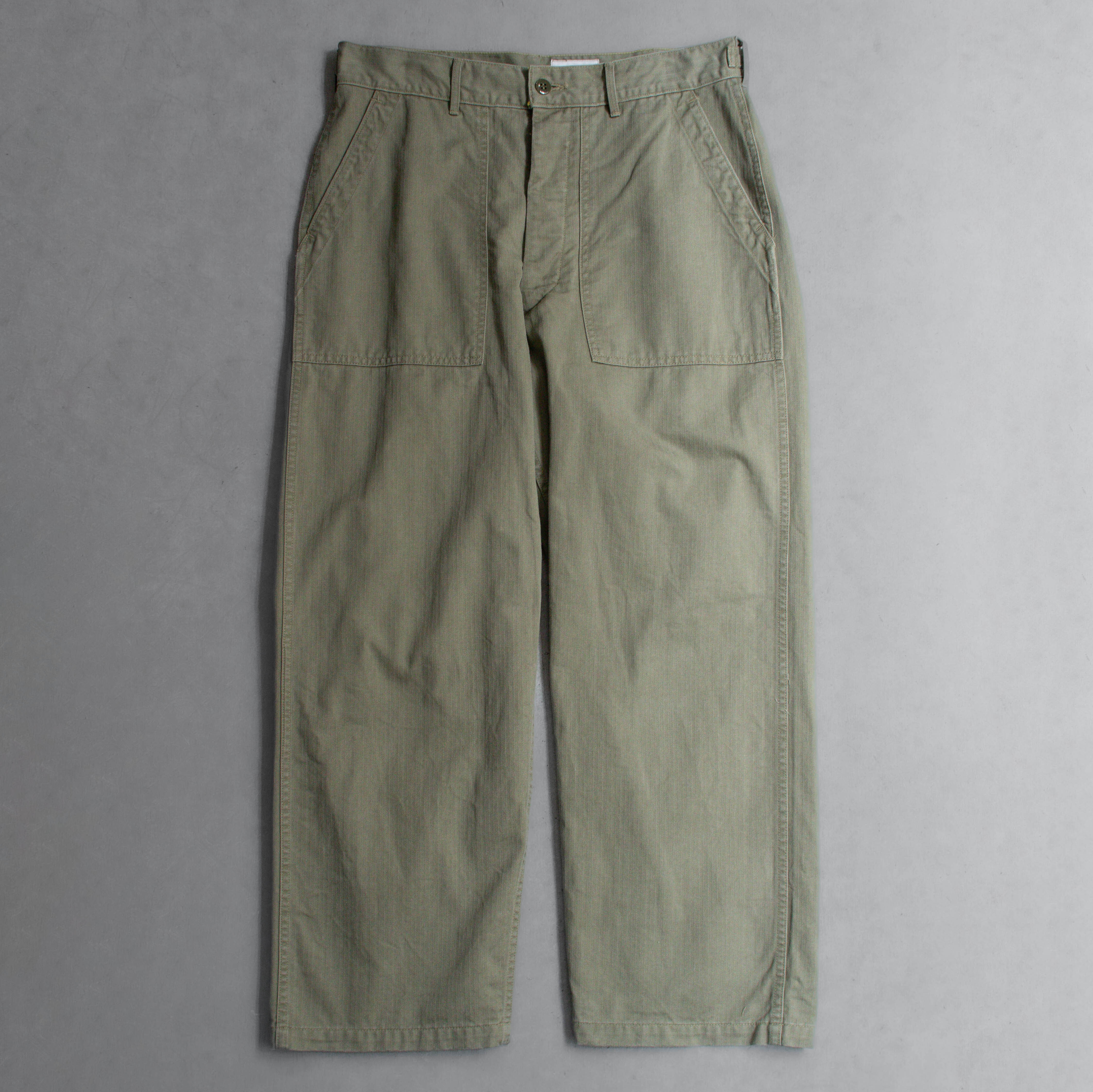CORONA UTILITY M47 UTILITY SLACKS 人字紋 軍綠 長褲