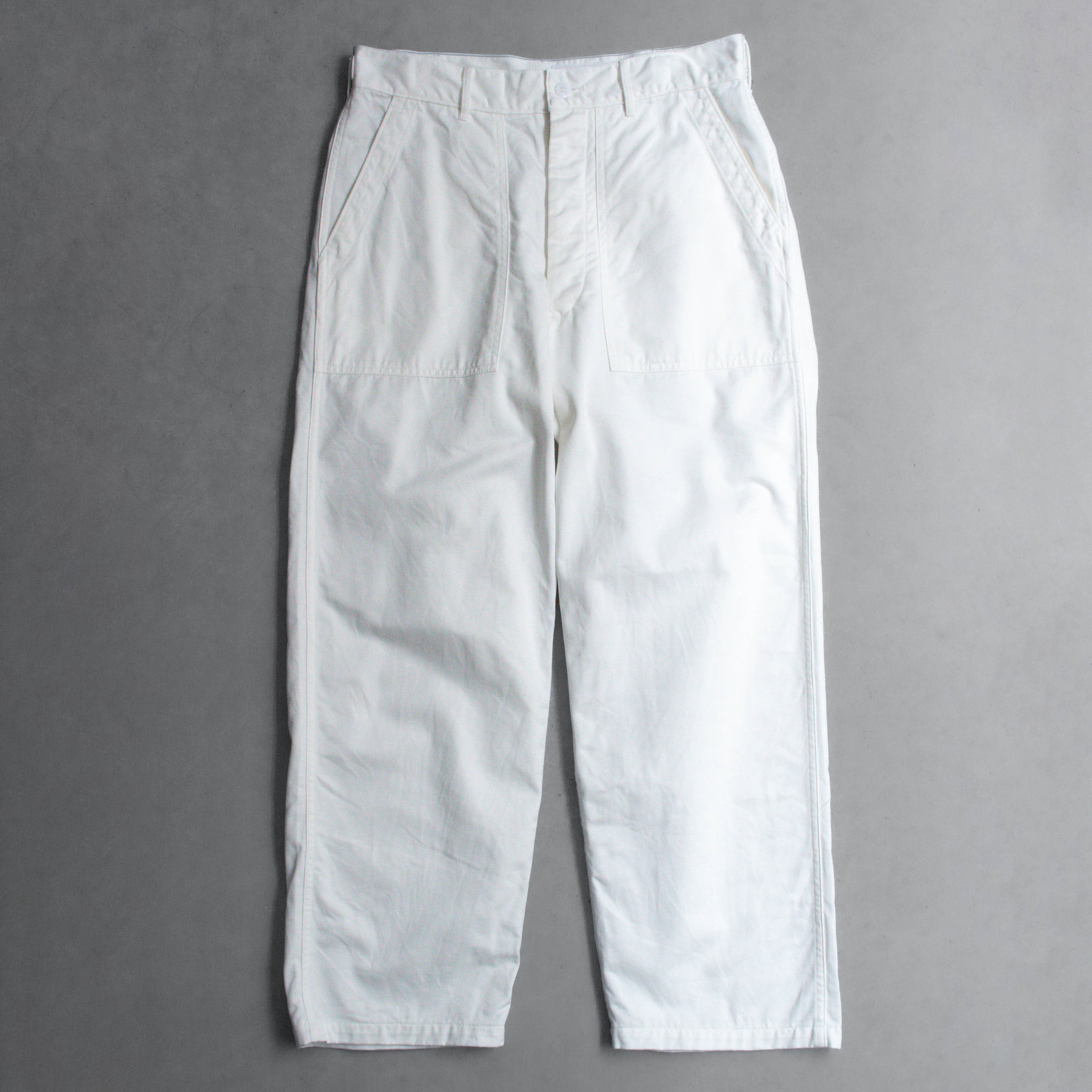 CORONA UTILITY M47 UTILITY SLACKS 白色 斜紋 長褲