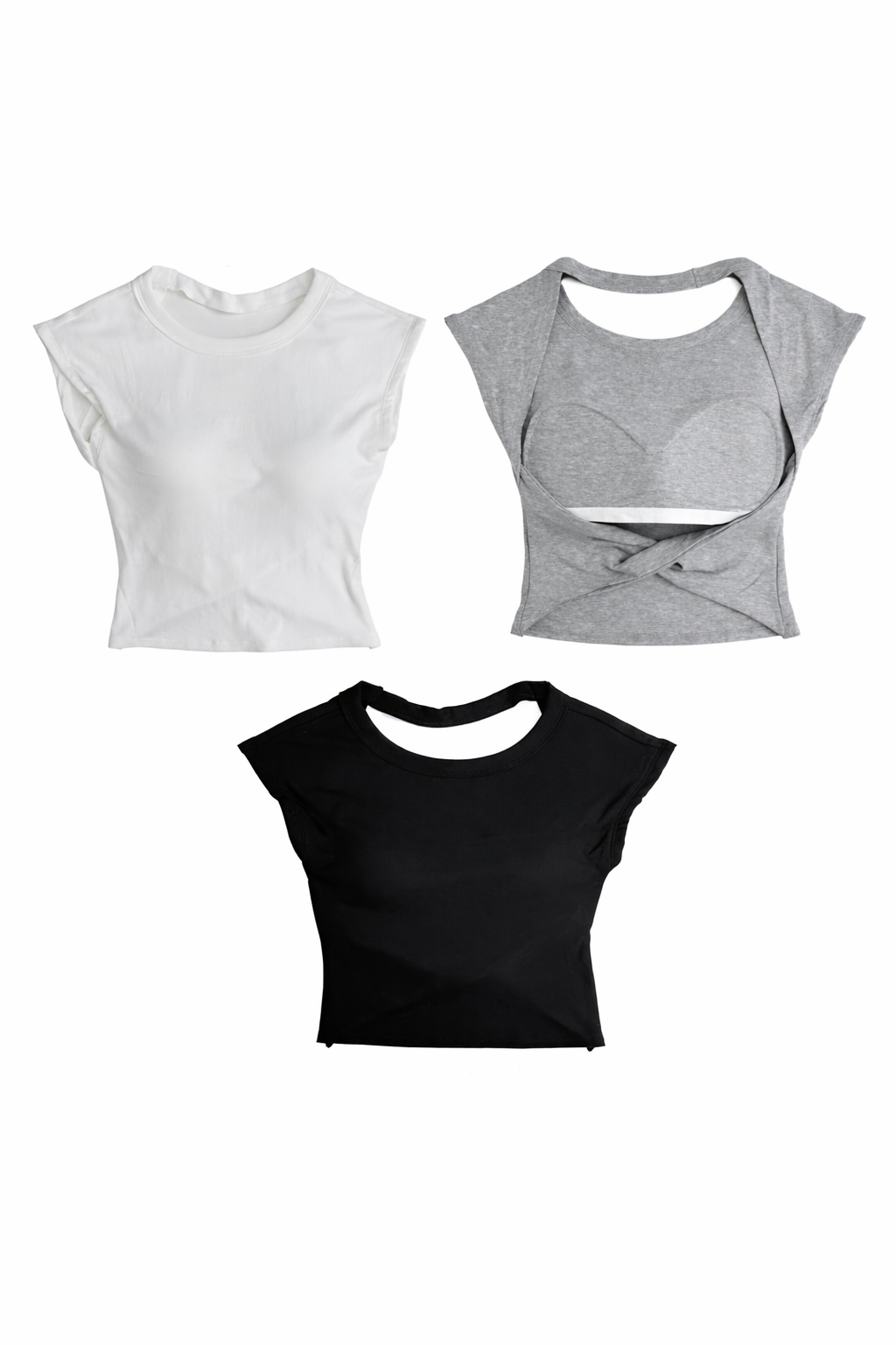 B35性感大挖背小飛袖