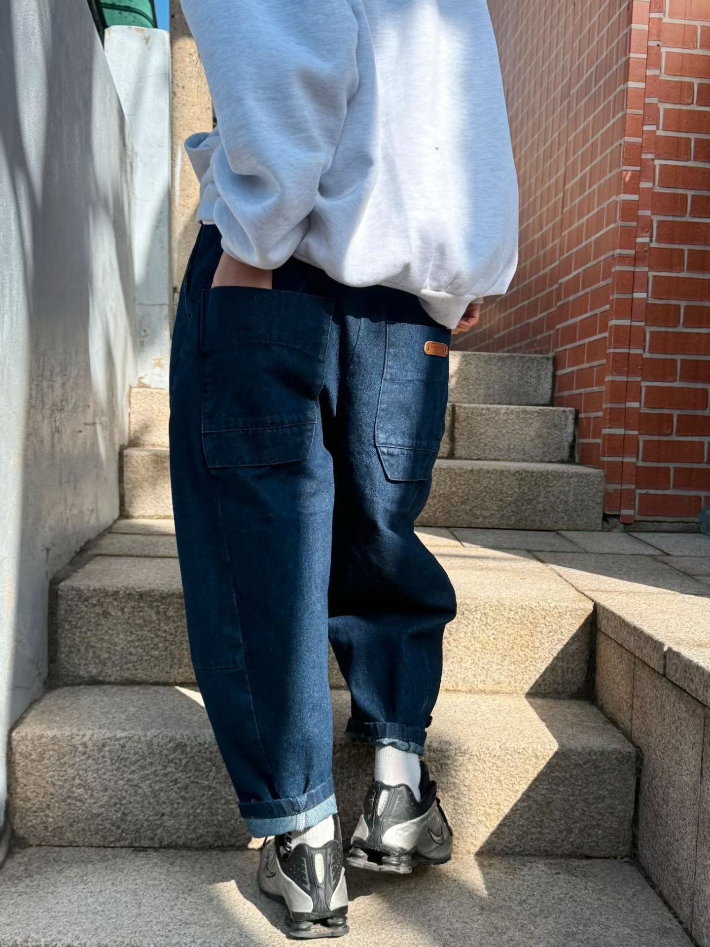 洗水鬆身牛仔褲 P3272