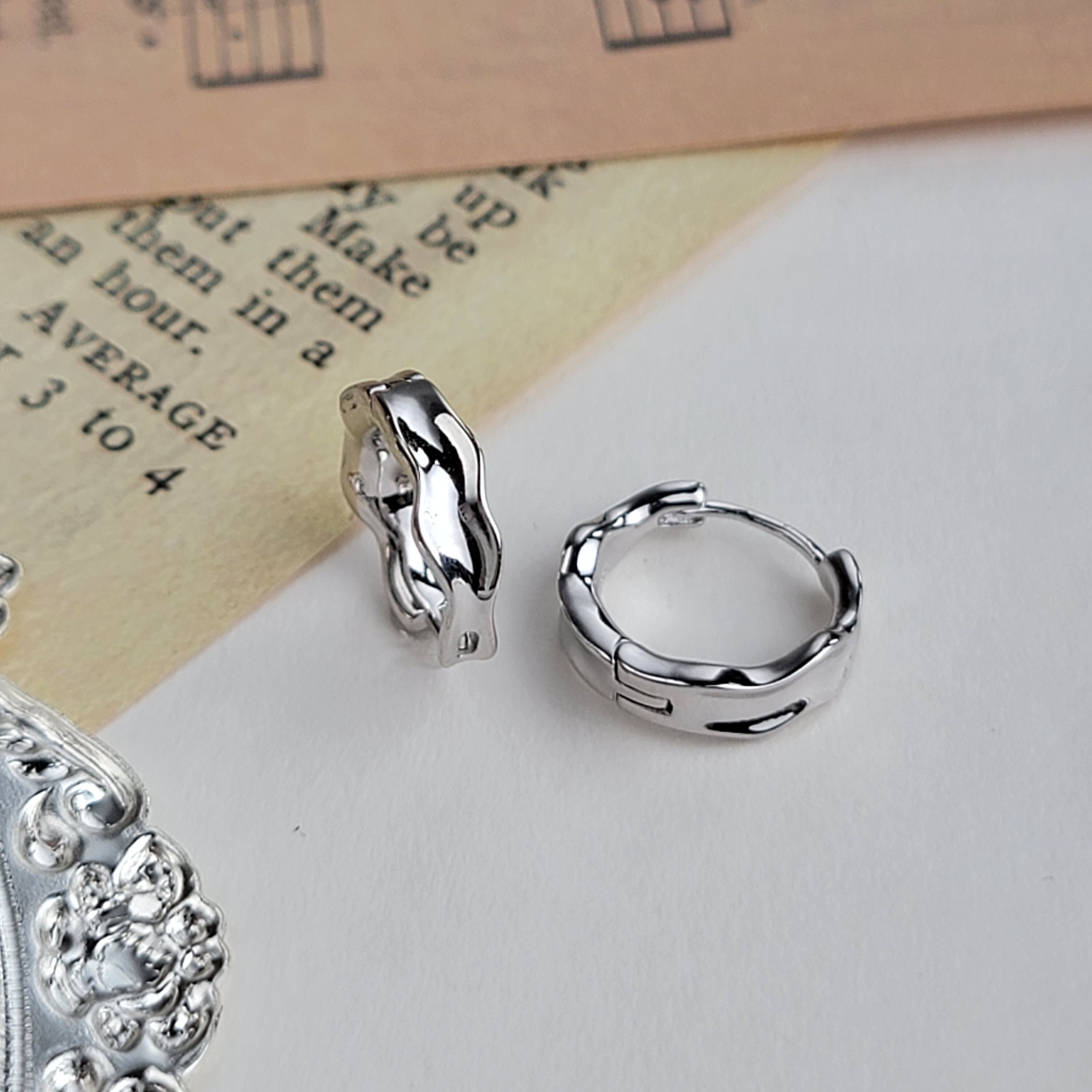 【me.luxe】SV水波圈圈耳環