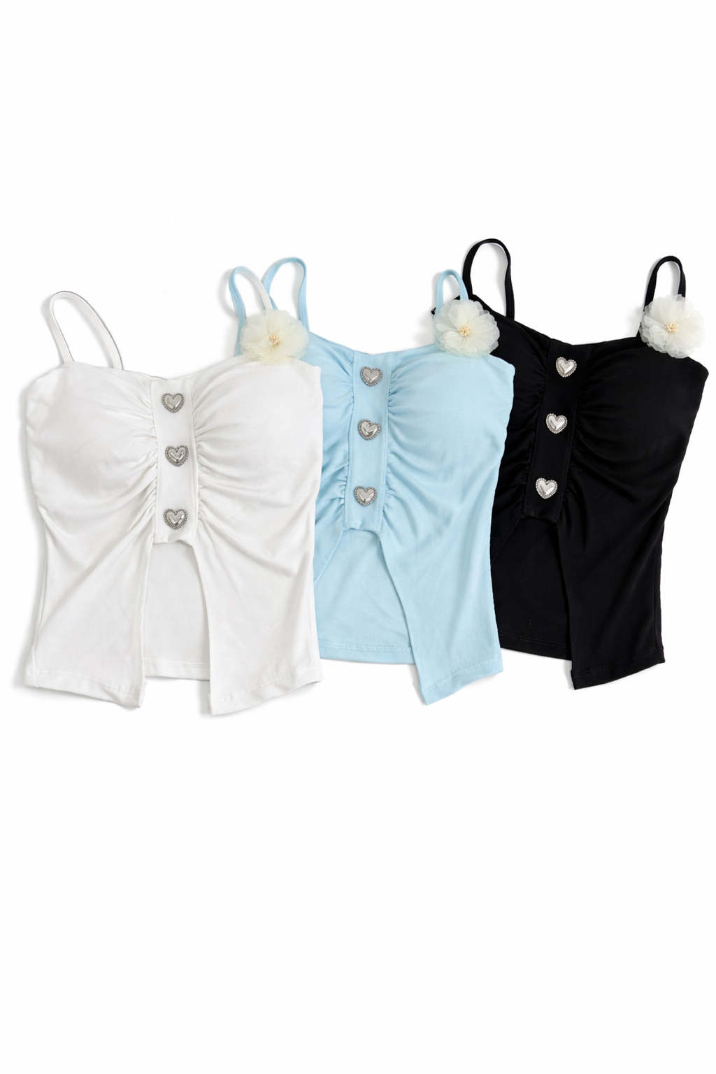 NEW愛心鈕扣設計吊帶