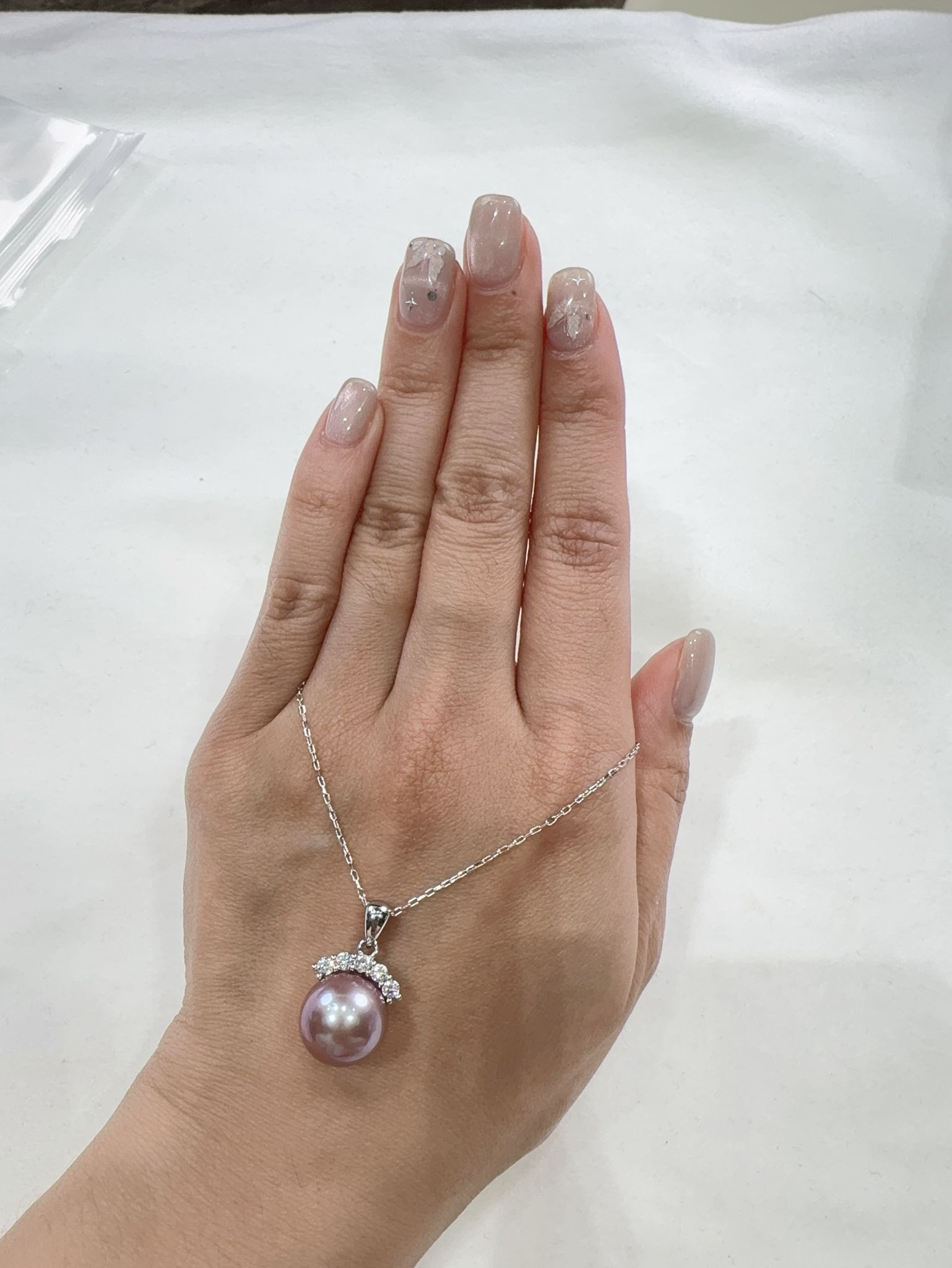 (限量4 ) C21 紫珍珠睫毛吊墜【送銀鏈】 (DSDZ-DS-016-499)$418