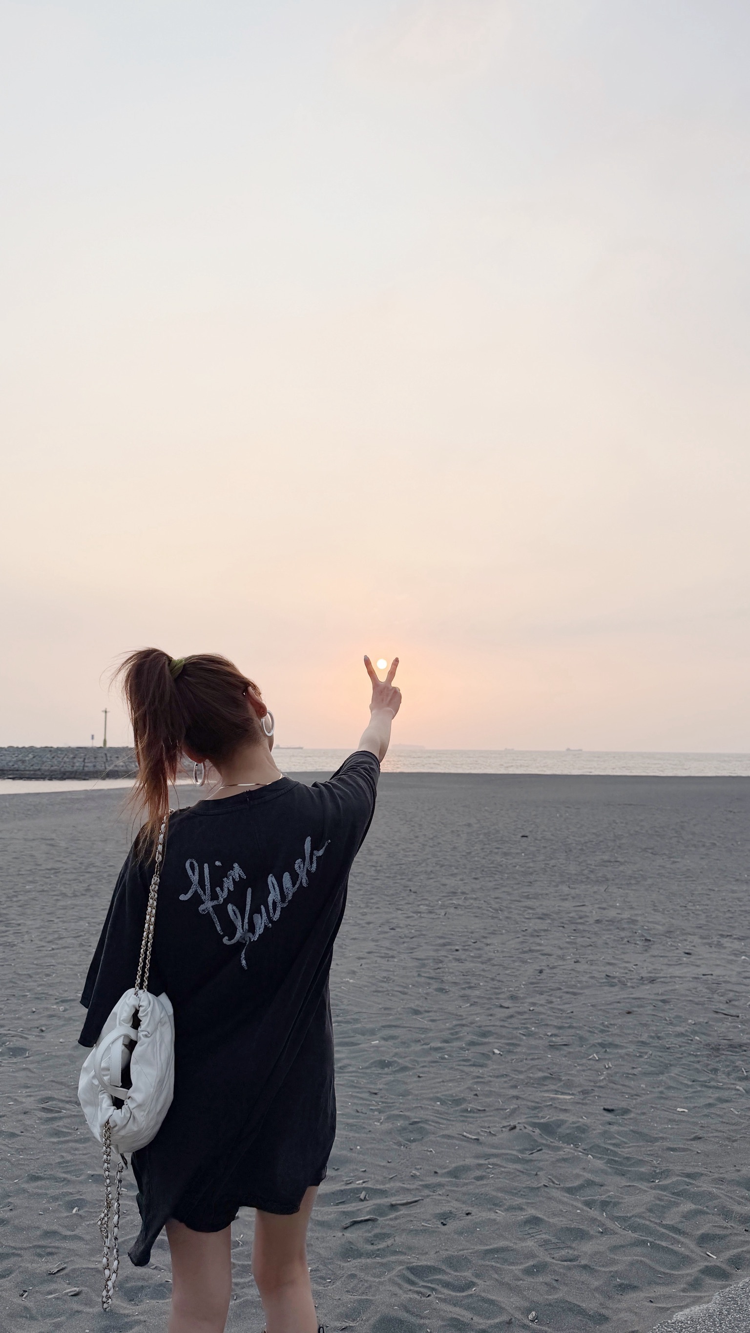 水洗碳黑軟綿連身短褲