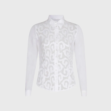 1AF0323-092 [ANNE FONTAINE] Ermine Shirt White #P1305101 (EU)