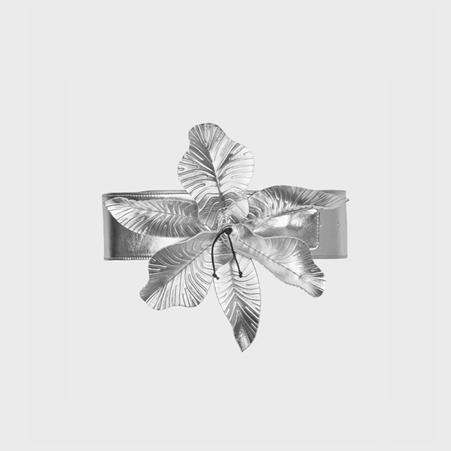 1AF0323-093 [ANNE FONTAINE] Carrie Belt Silver #P17A231900 (EU)