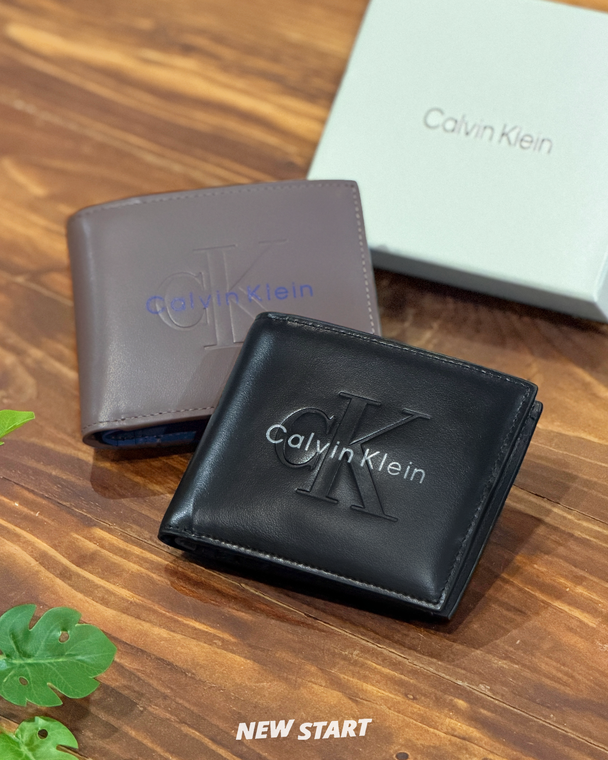 Calvin Klein CK 壓紋經典大CK 零錢袋 短夾 禮盒