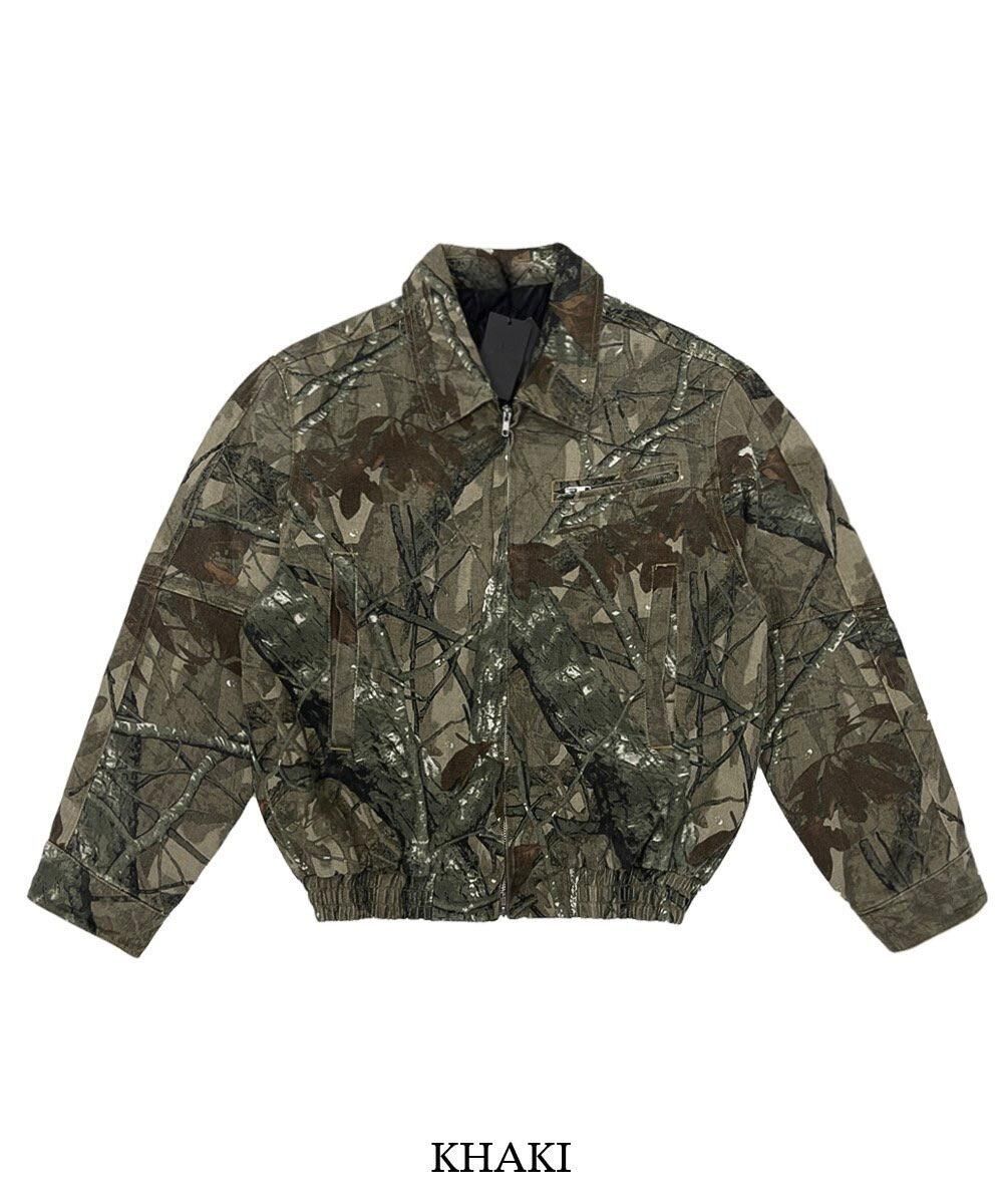 樹紋反領拉鍊外套 TAC-0417JK