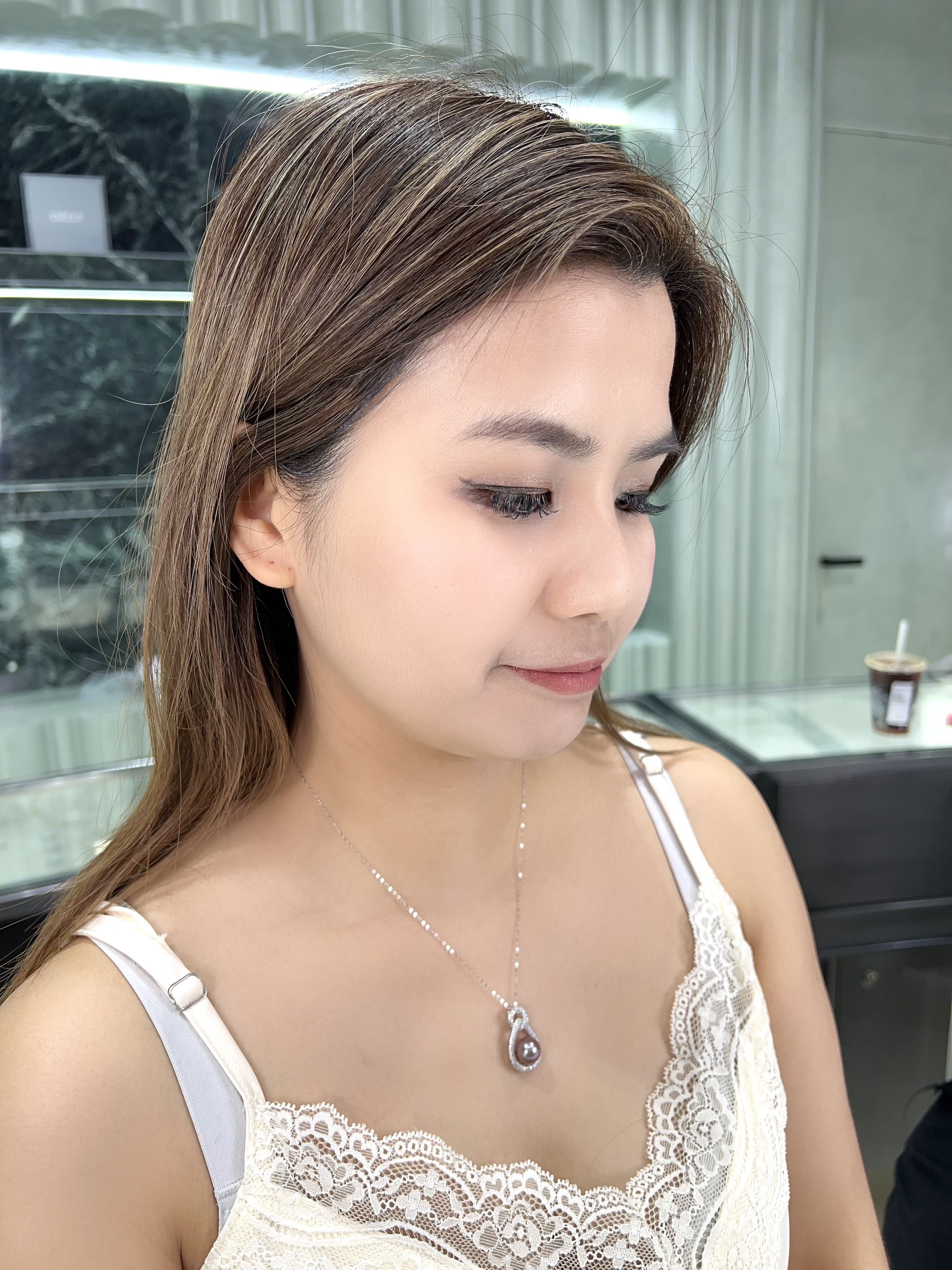 (限量) E69 "紫珍珠環環相扣吊墜【送銀鏈】 (DSDZ034QS-519)" $438