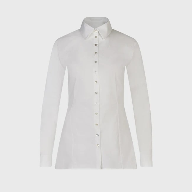 1AF0323-059 [ANNE FONTAINE] Larryton Shirt White #H22F60201 (EU)