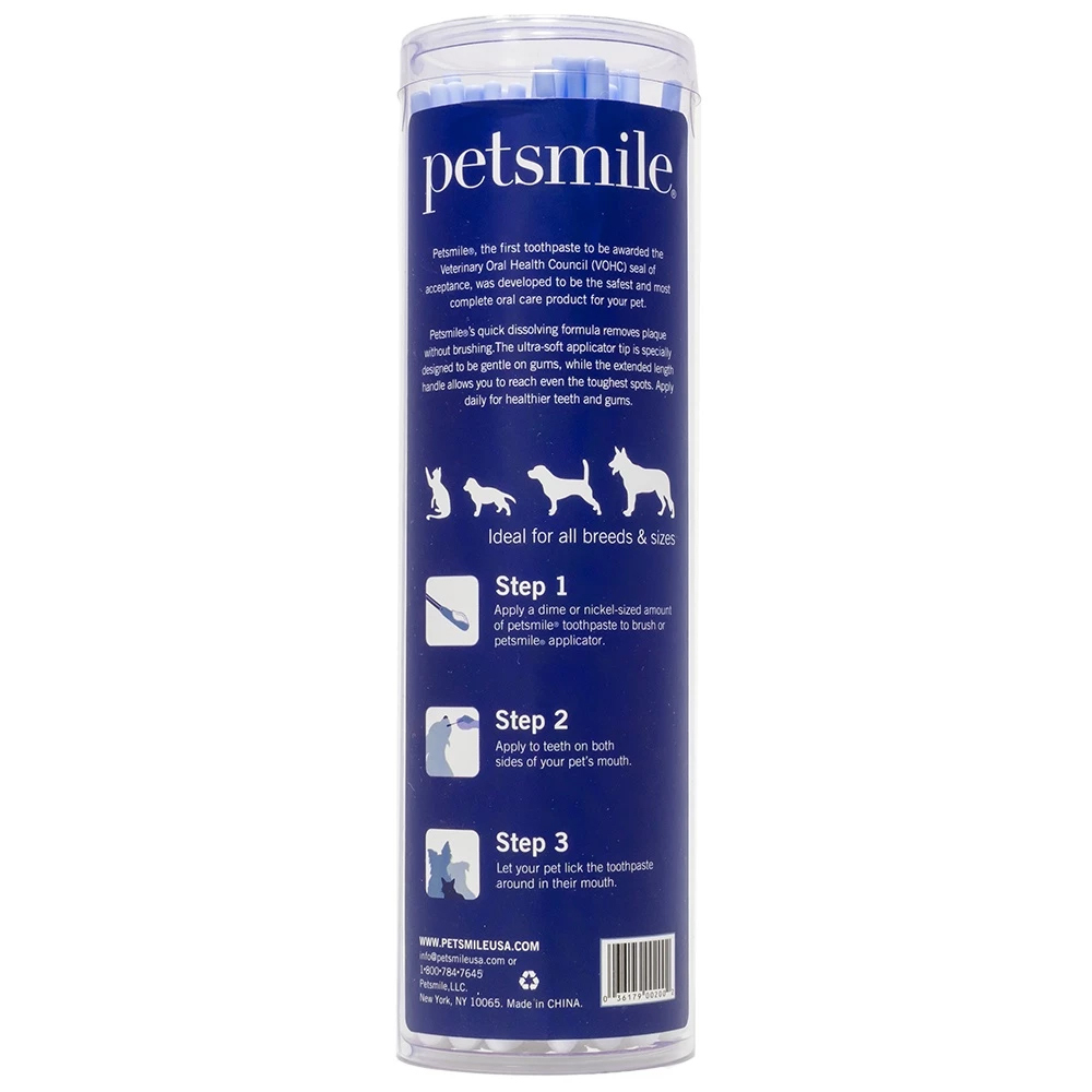 Petsmile 寵物口腔清潔塗棒 50入｜不愛刷牙適用 狗狗貓咪牙齒清潔