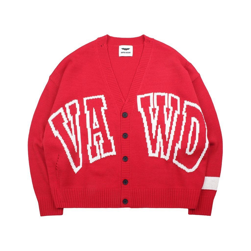 英文字開胸針織外套 VAMPIRE-012JK