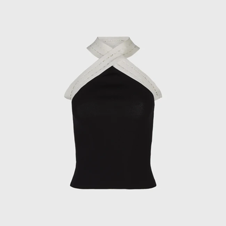 1AF0323-101 [ANNE FONTAINE] Silvia Top Black #P25F30703 (EU)