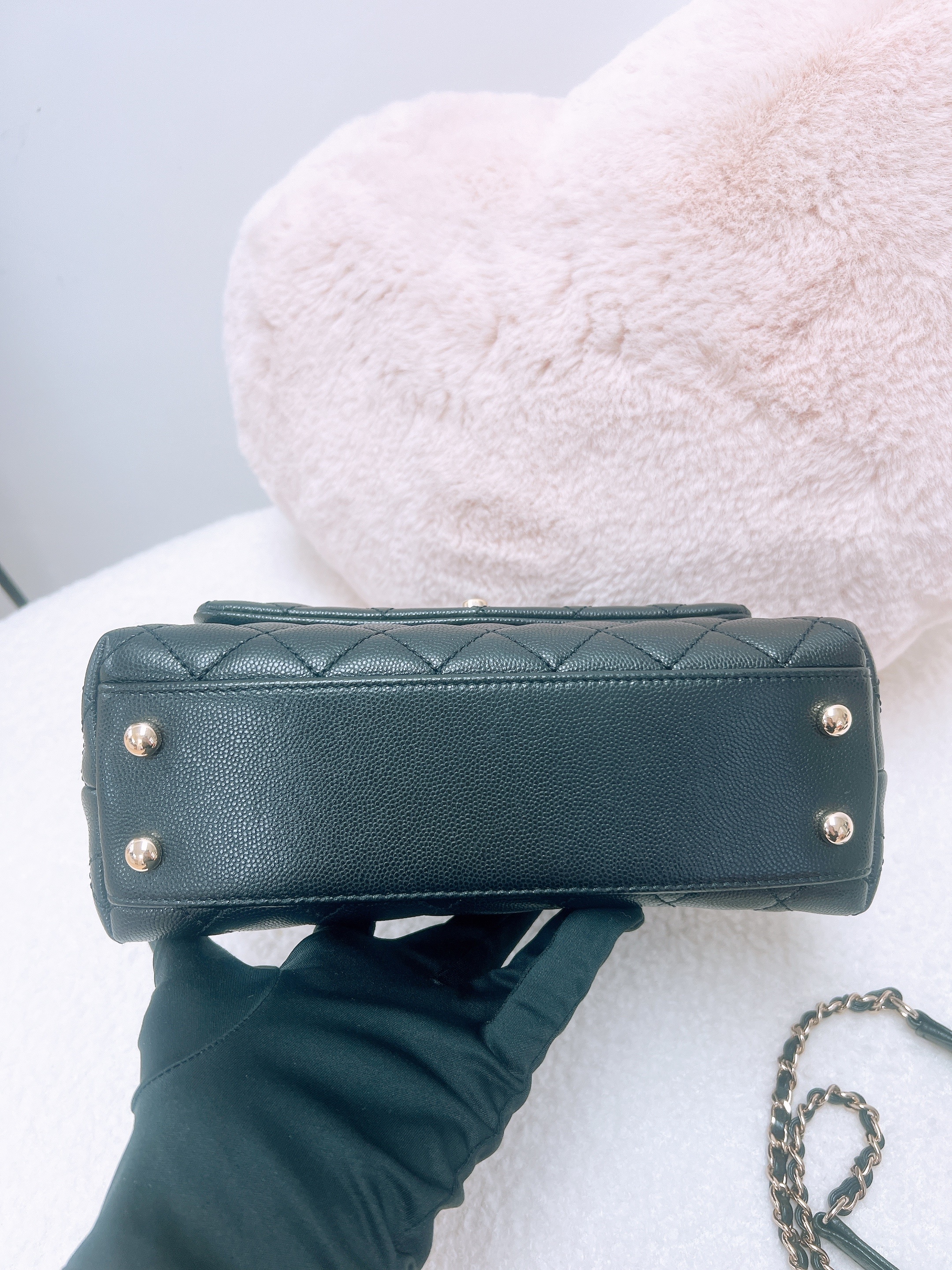 Chanel coco handle small (black caviar/ GHW)