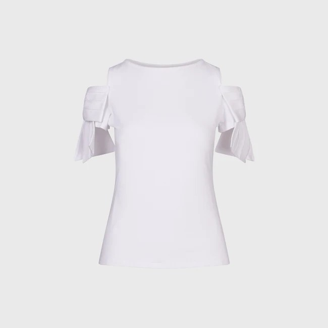1AF0323-063 [ANNE FONTAINE] Myrtille Top White #P18F28001 (EU)