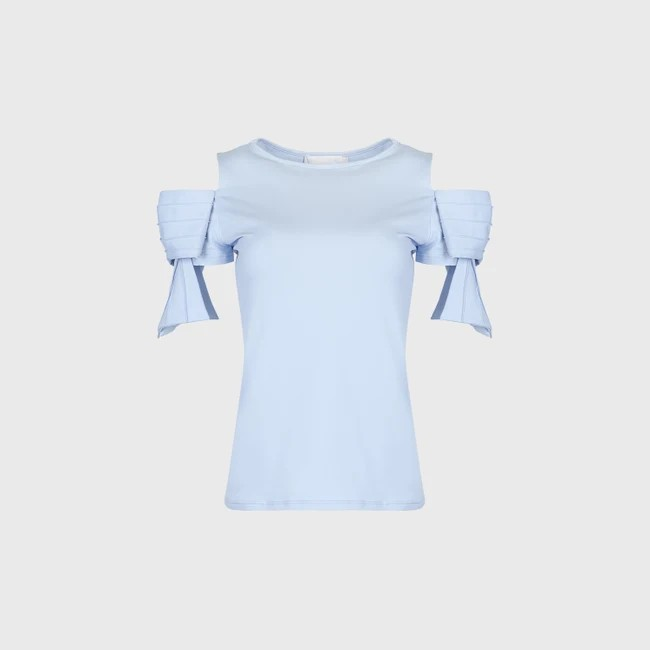1AF0323-064 [ANNE FONTAINE] Myrtille Top Riviera Blue #P18F280518 (EU)