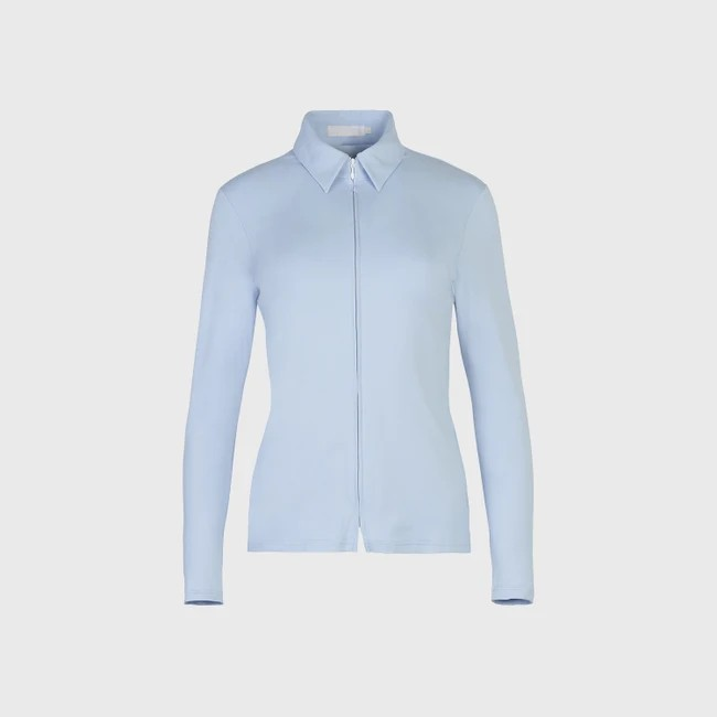 1AF0323-065 [ANNE FONTAINE] Darianne Shirt Riviera Blue #H16F354518 (EU)