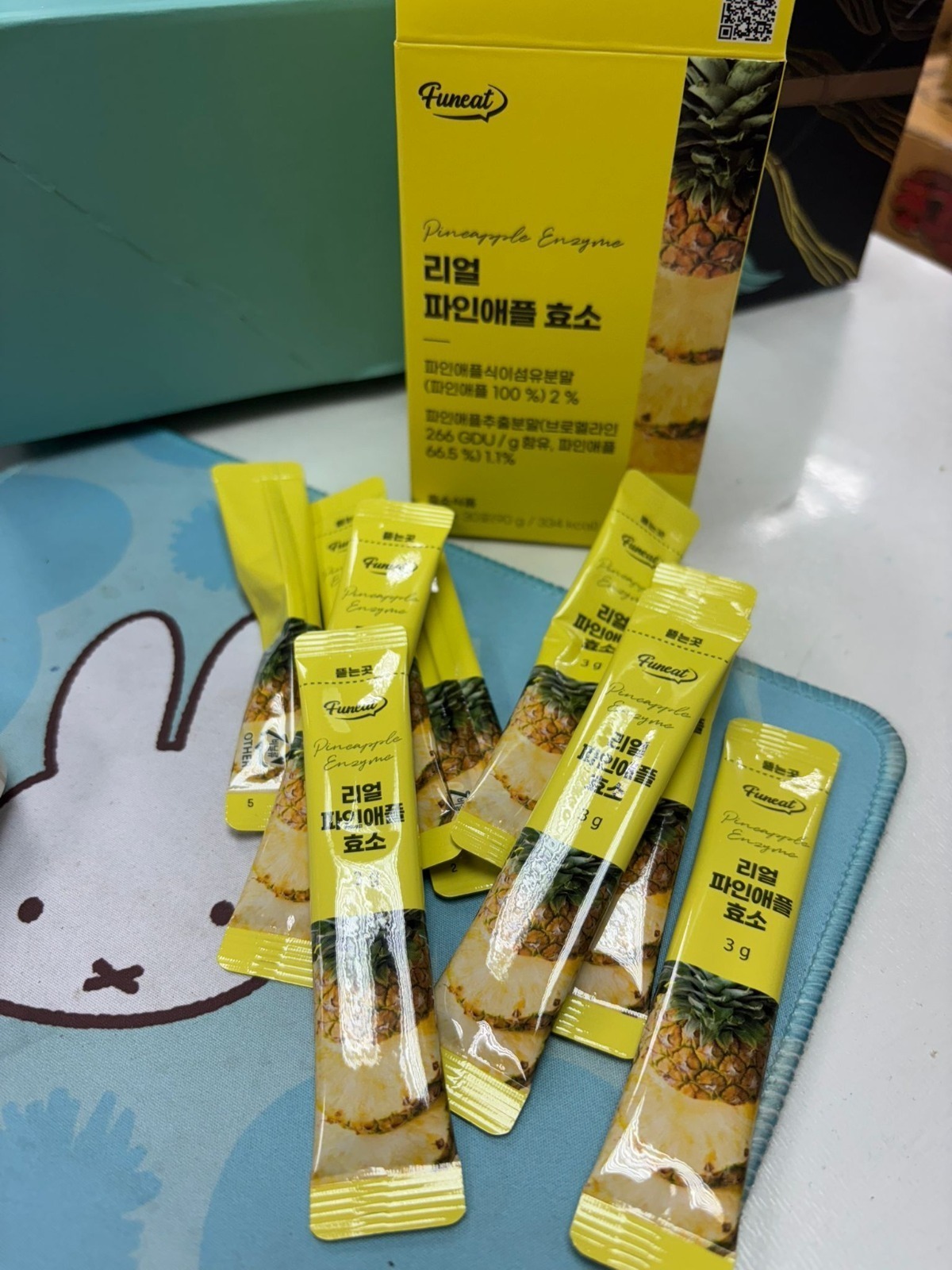 韓國Funeat 順酵纖暢鳳梨酵素粉 3gx30條/盒