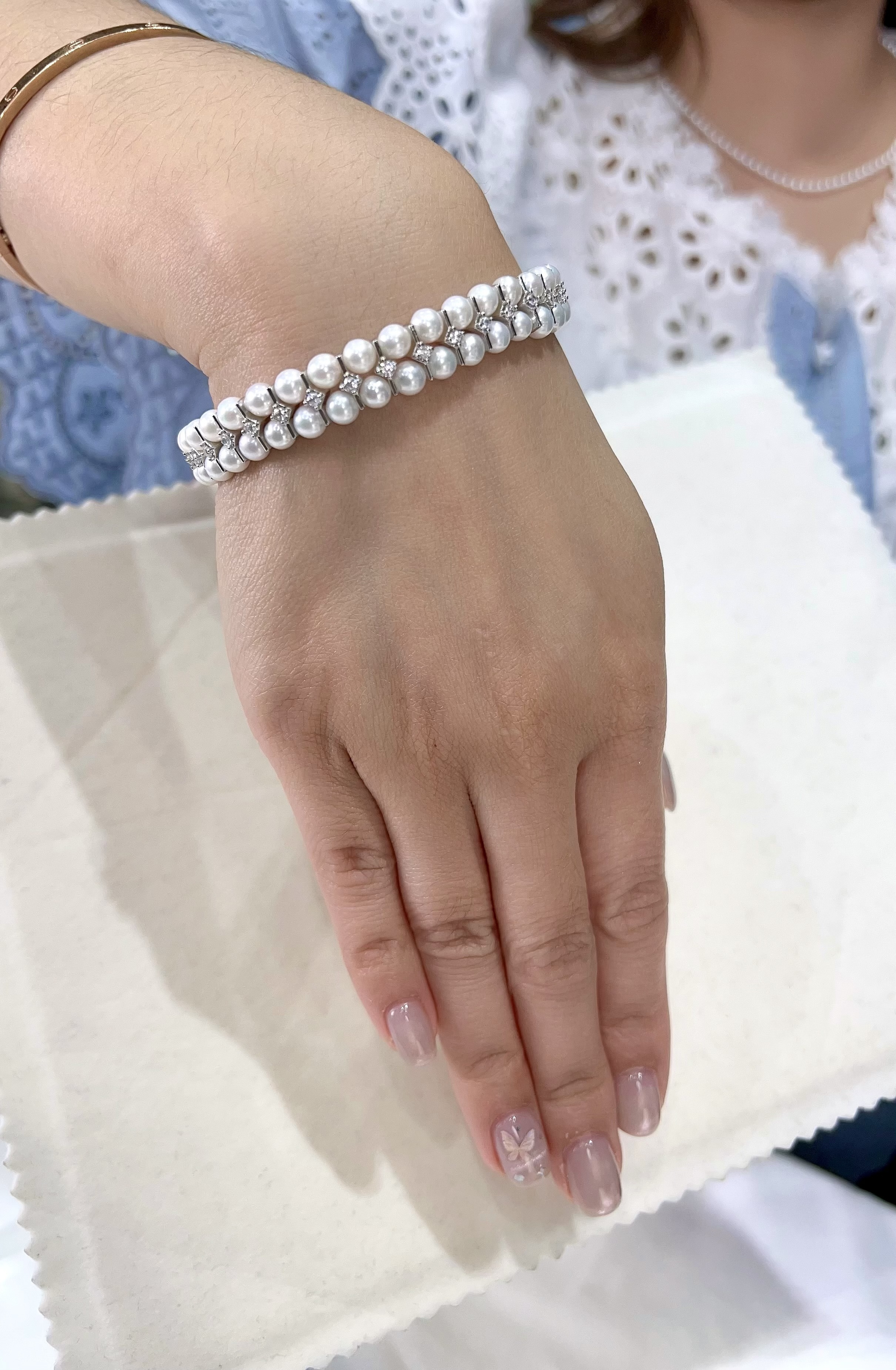 C27 雙排珍珠彈力手鏈 (DSSL004SH-YQ739)$598