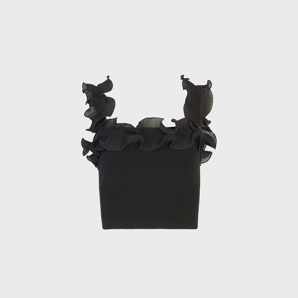 1AF0323-067 [ANNE FONTAINE] Amande Top Black #P23F30203 (EU)