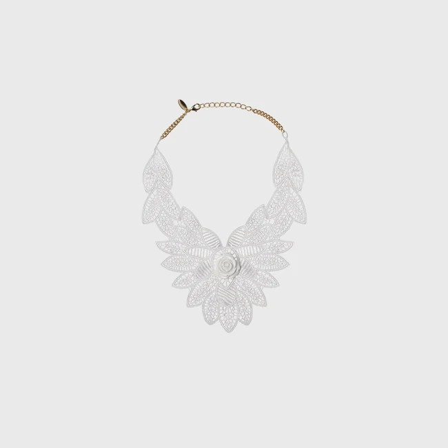1AF0323-069 [ANNE FONTAINE] Ballad Collar White #H16A32201 (EU)