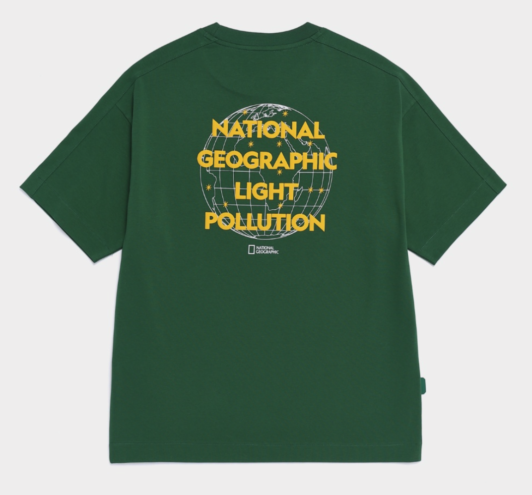 【春季新品限時折扣🔥 3/29 晚上12:00結束】NATIONAL GEOGRAPHIC 國家地理 Caster COOLMAX ECO 背後地球曲線圖樣 涼感短tee N262UTS972|N262UTS072