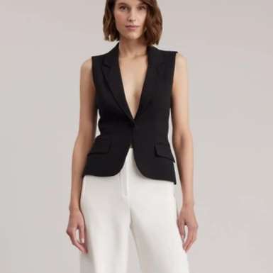 1AF0323-073 [ANNE FONTAINE] Varly Vest Black #P20F27003 (EU)