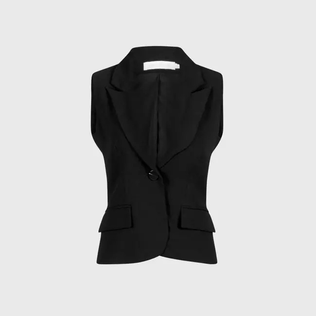 1AF0323-073 [ANNE FONTAINE] Varly Vest Black #P20F27003 (EU)