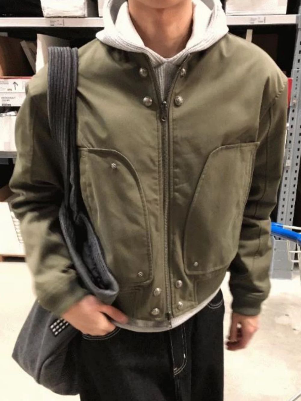 淨色拉鍊外套 OUR-173JK