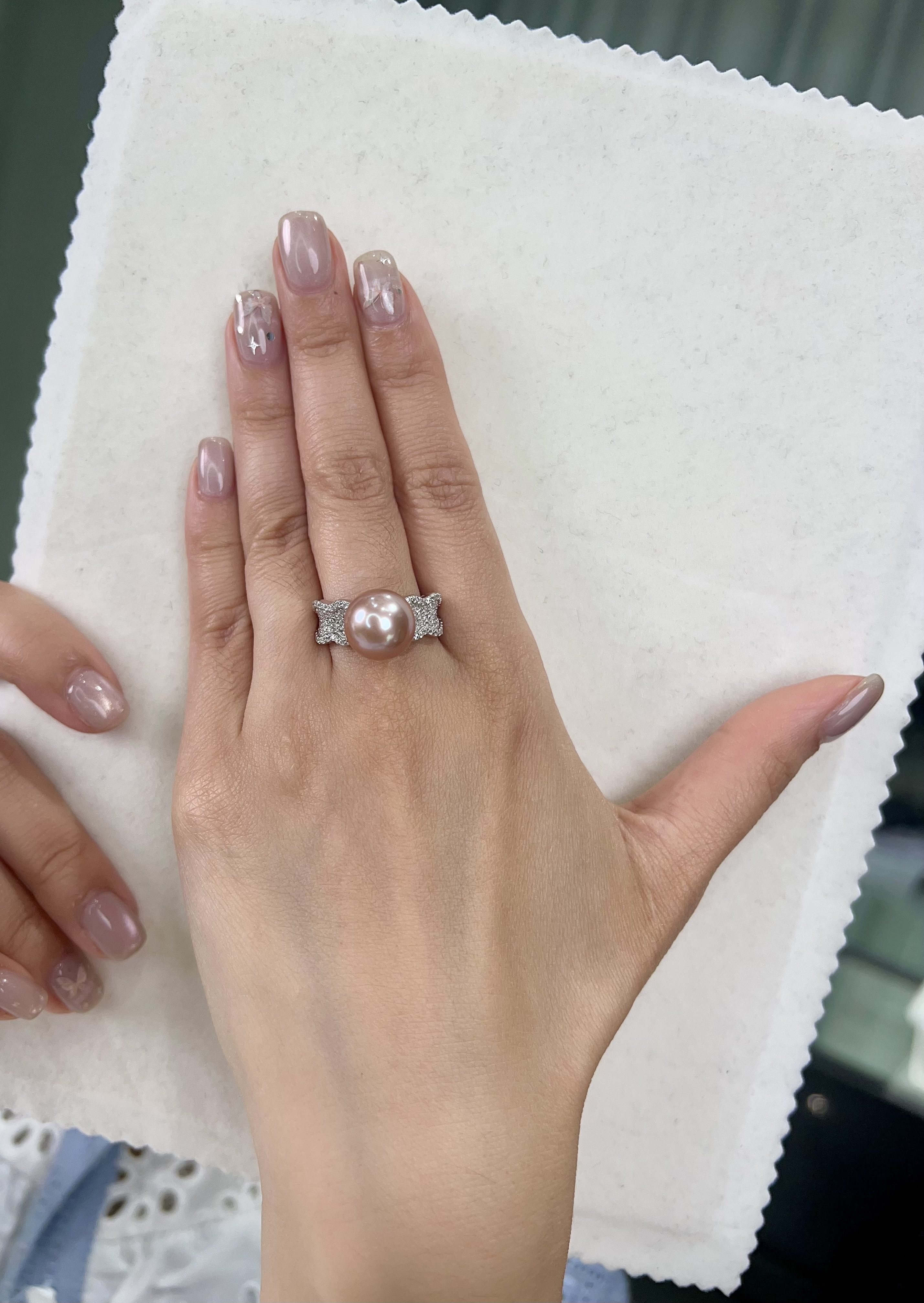 (限量2 ) E41 "紫珍珠水鑽戒指 （DSJZ-DS-047-499）" $468