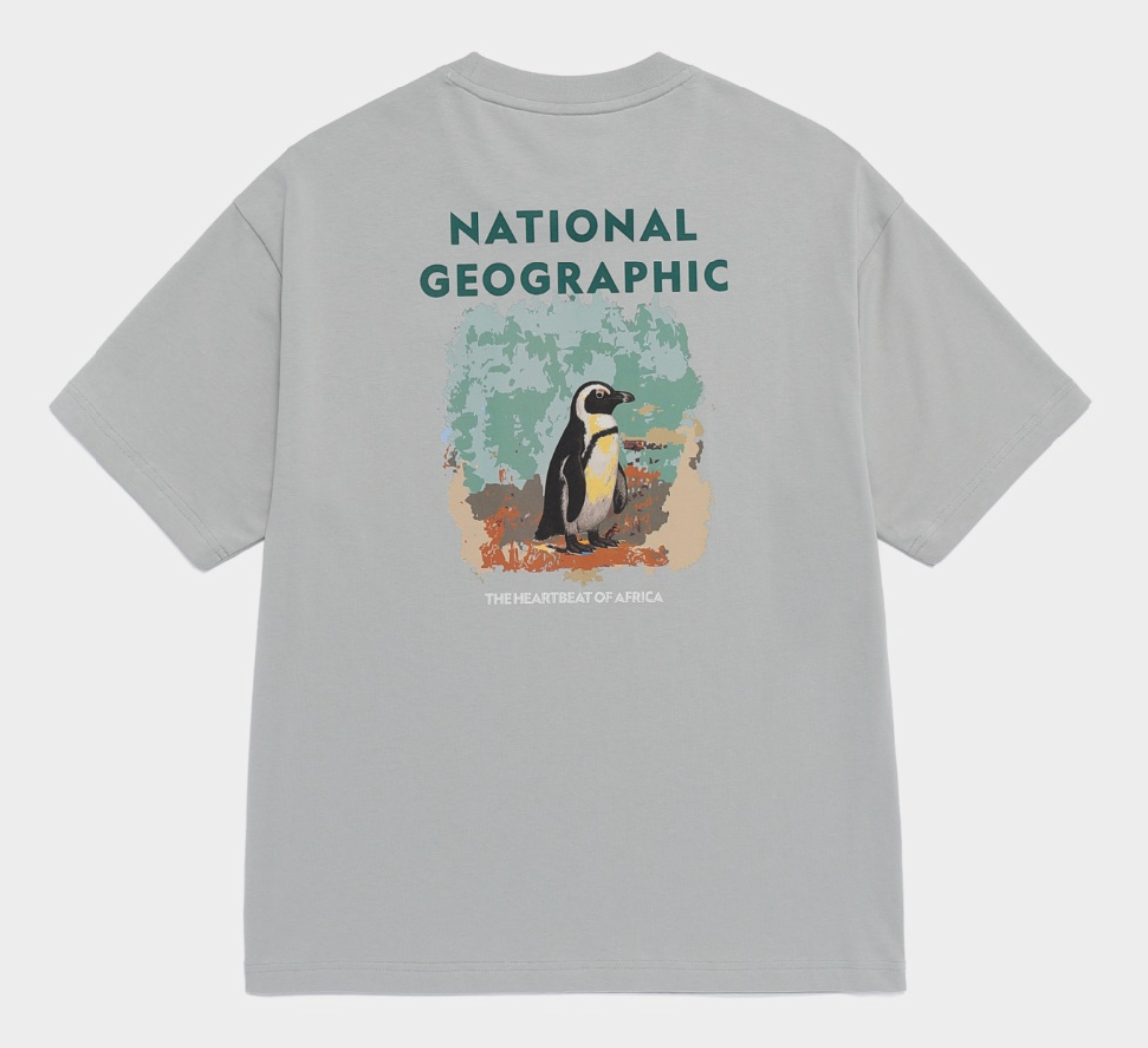 【春季新品限時折扣🔥 3/29 晚上12:00結束】NATIONAL GEOGRAPHIC 國家地理 Ratel Regen 背後動物圖樣 短tee N262UTS062