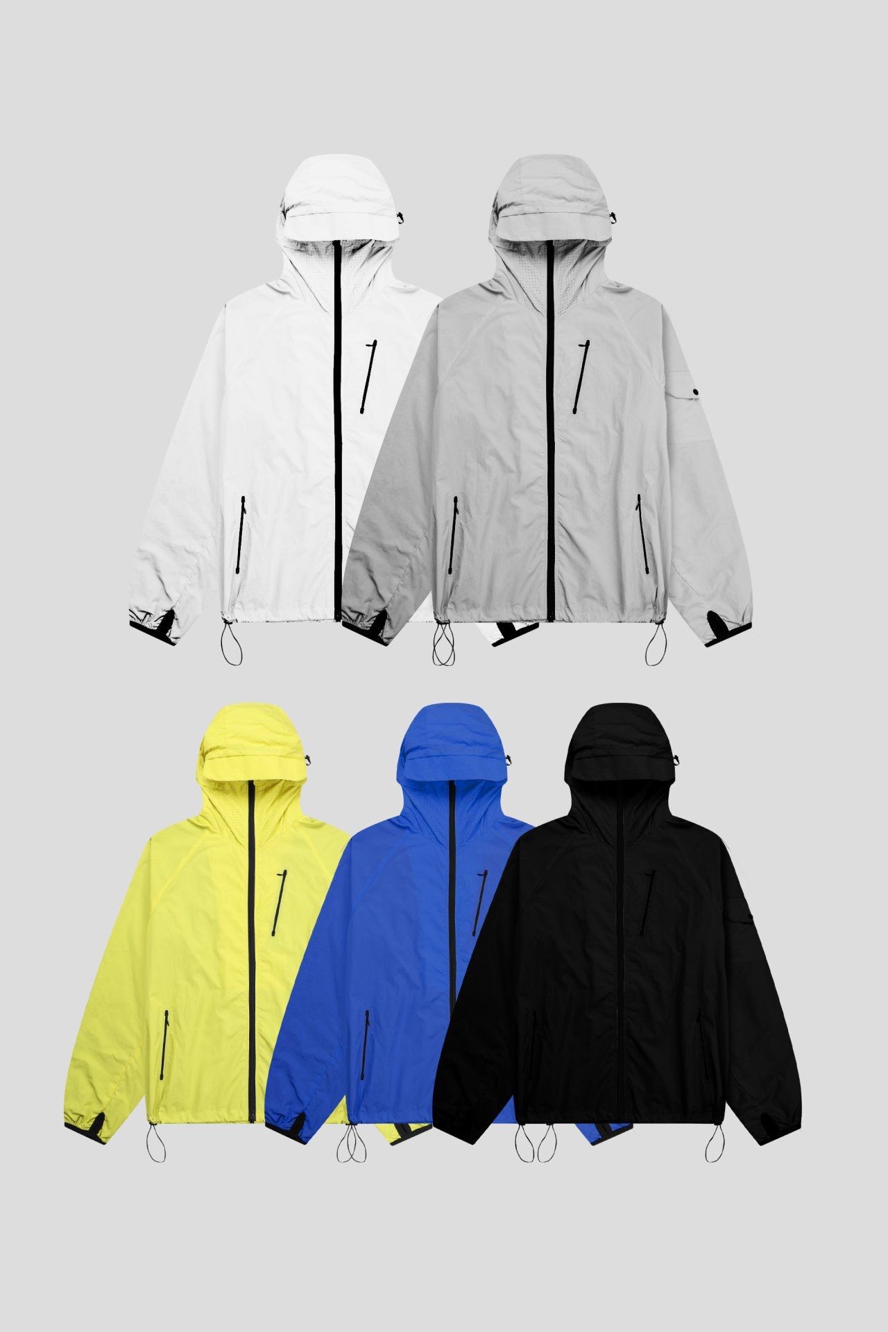 淨色連帽拉鍊外套 OUR-179JK