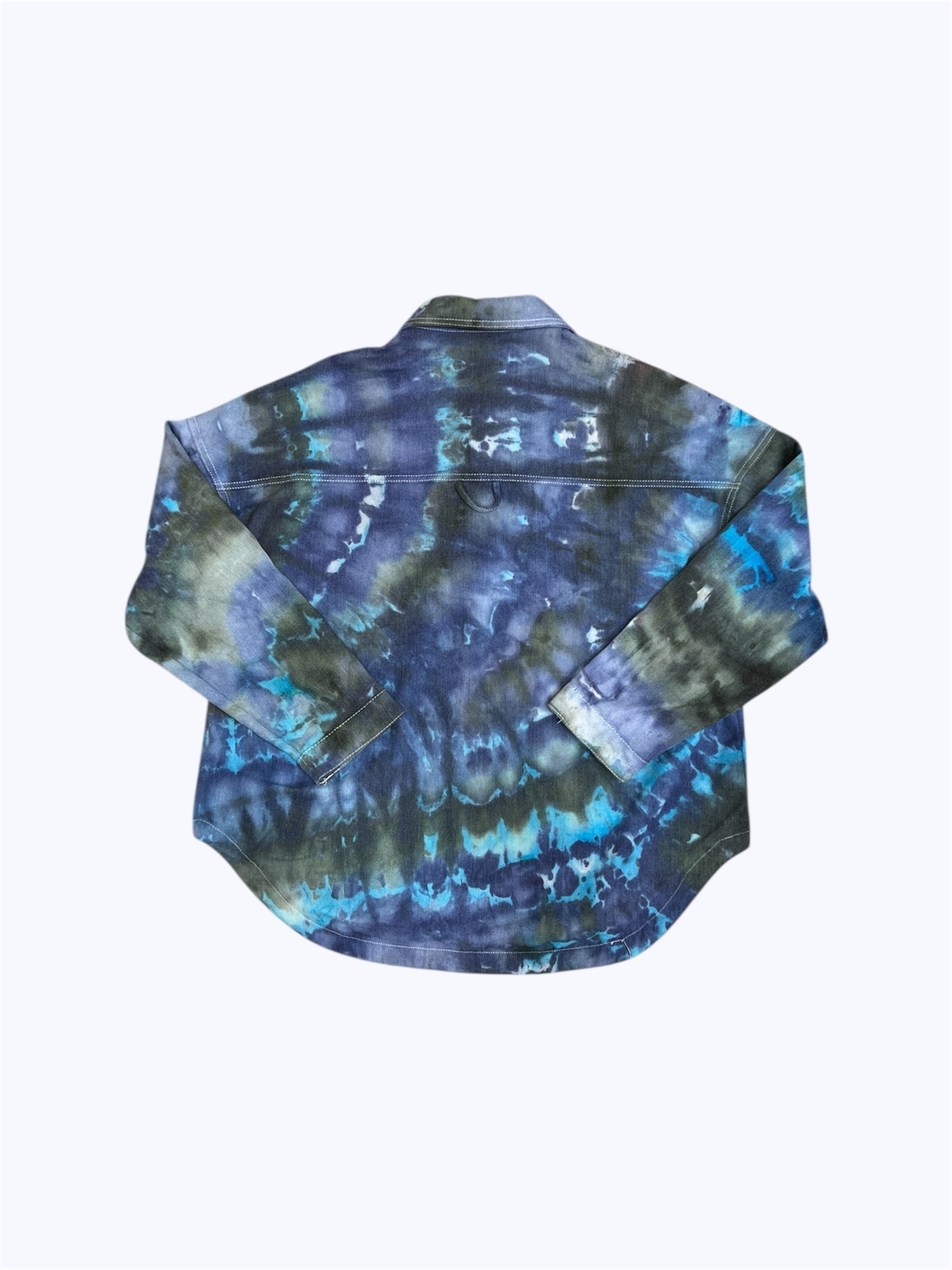 Mumu Color 慕慕卡樂｜冰染寬版外套｜海岸藍