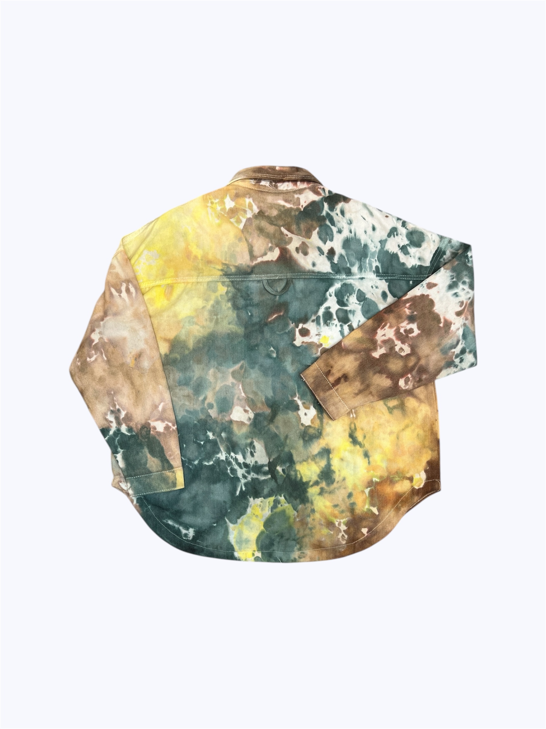 Mumu Color 慕慕卡樂｜冰染寬版外套｜木質調