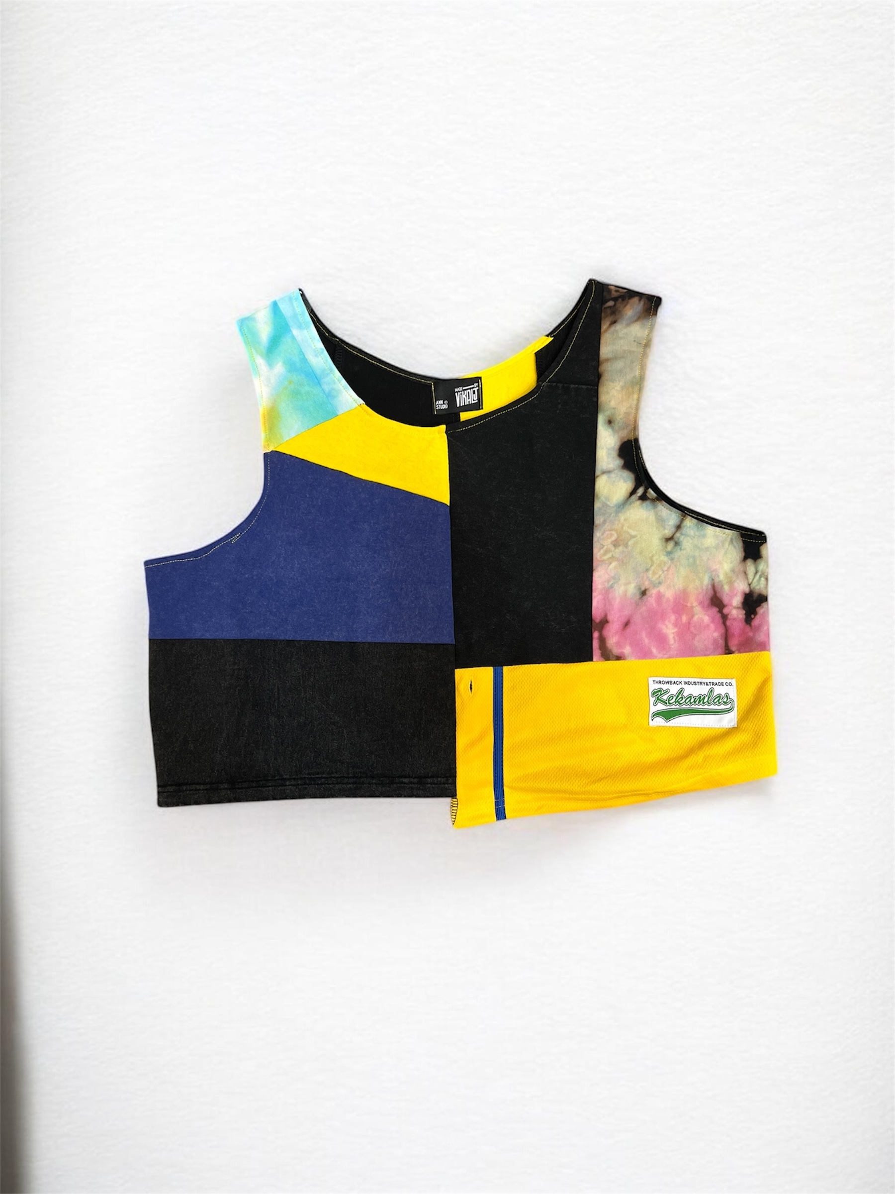 Annstudio|Vikalj Made|拼接短版背心