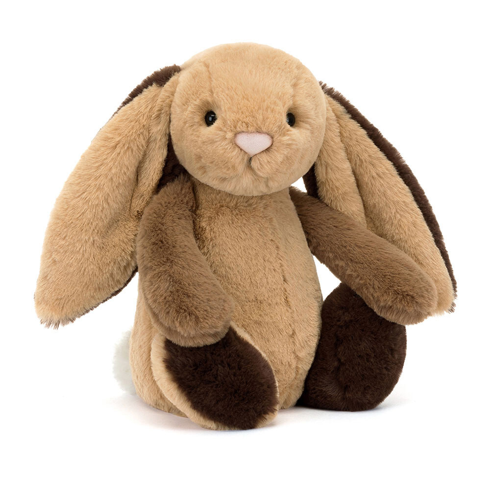 Jellycat Bashful Patchwork Brown Bunny
