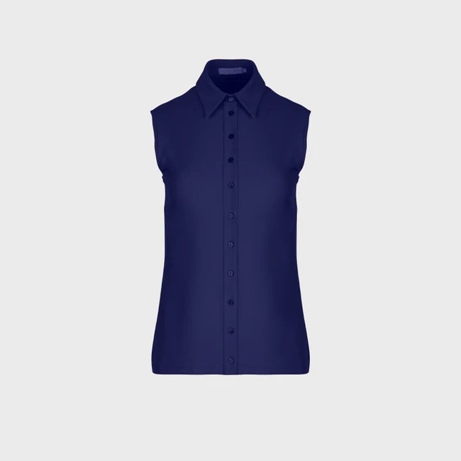 1AF0323-076 [ANNE FONTAINE] Nuage Shirt Riviera Blue #P11477522 (EU)