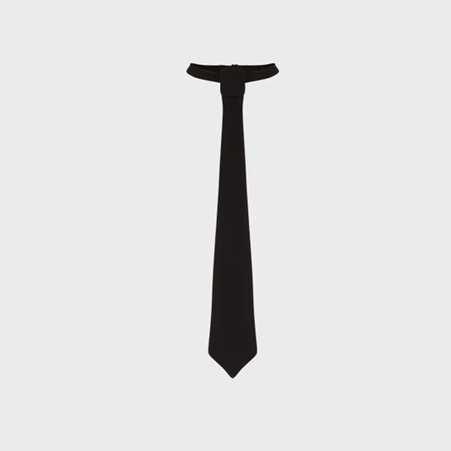 1AF0323-116 [ANNE FONTAINE] Alistair Necktie Black #H23A06003 (EU)