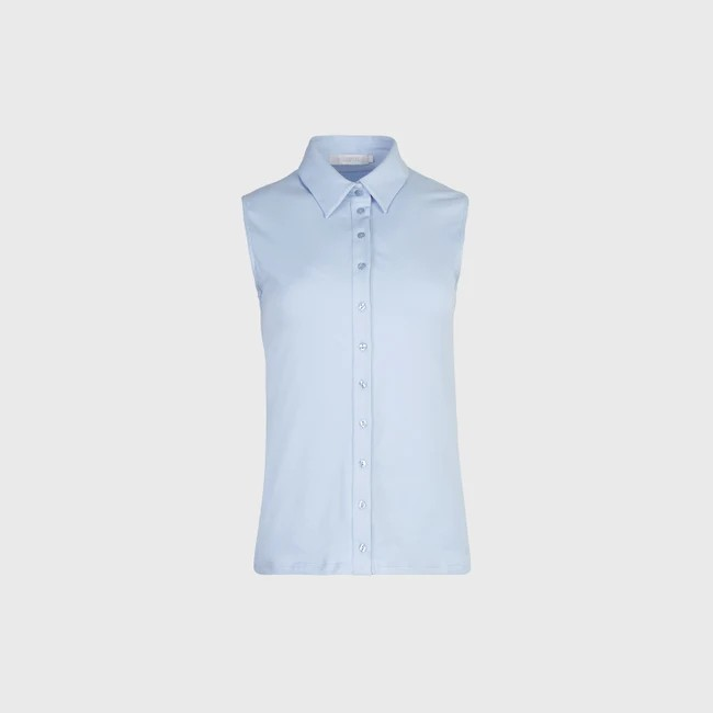1AF0323-078 [ANNE FONTAINE] Nuage Shirt Riviera Blue #P11477518 (EU)