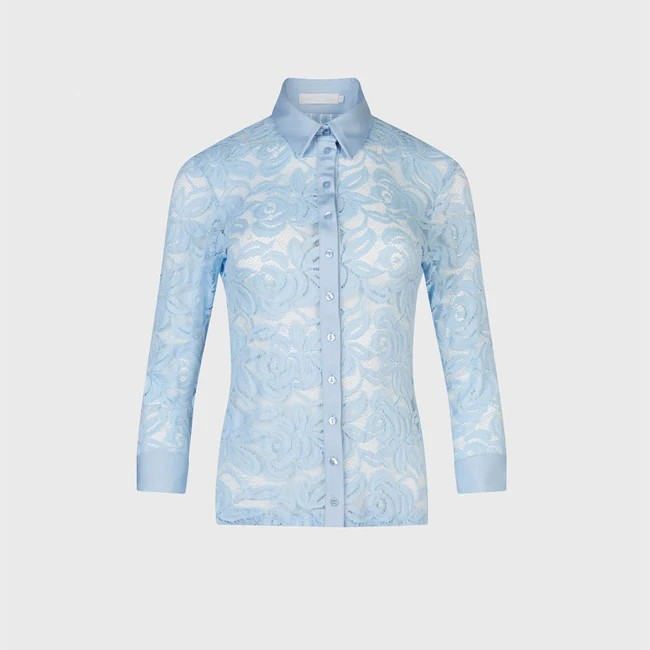 1AF0323-079 [ANNE FONTAINE] Nahia Shirt Blue #P22F138524 (EU)